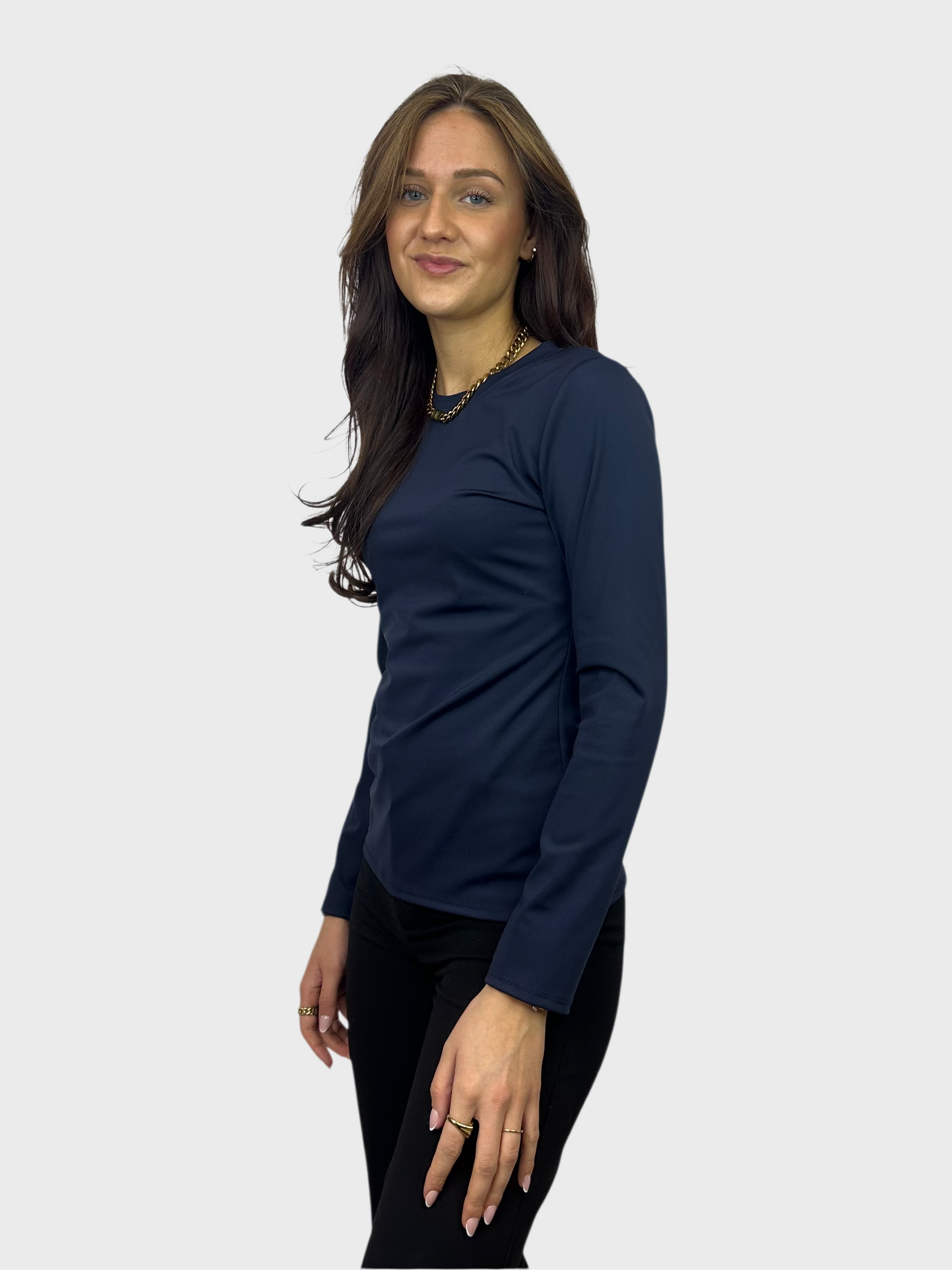 Basic Longsleeve Top - Navy