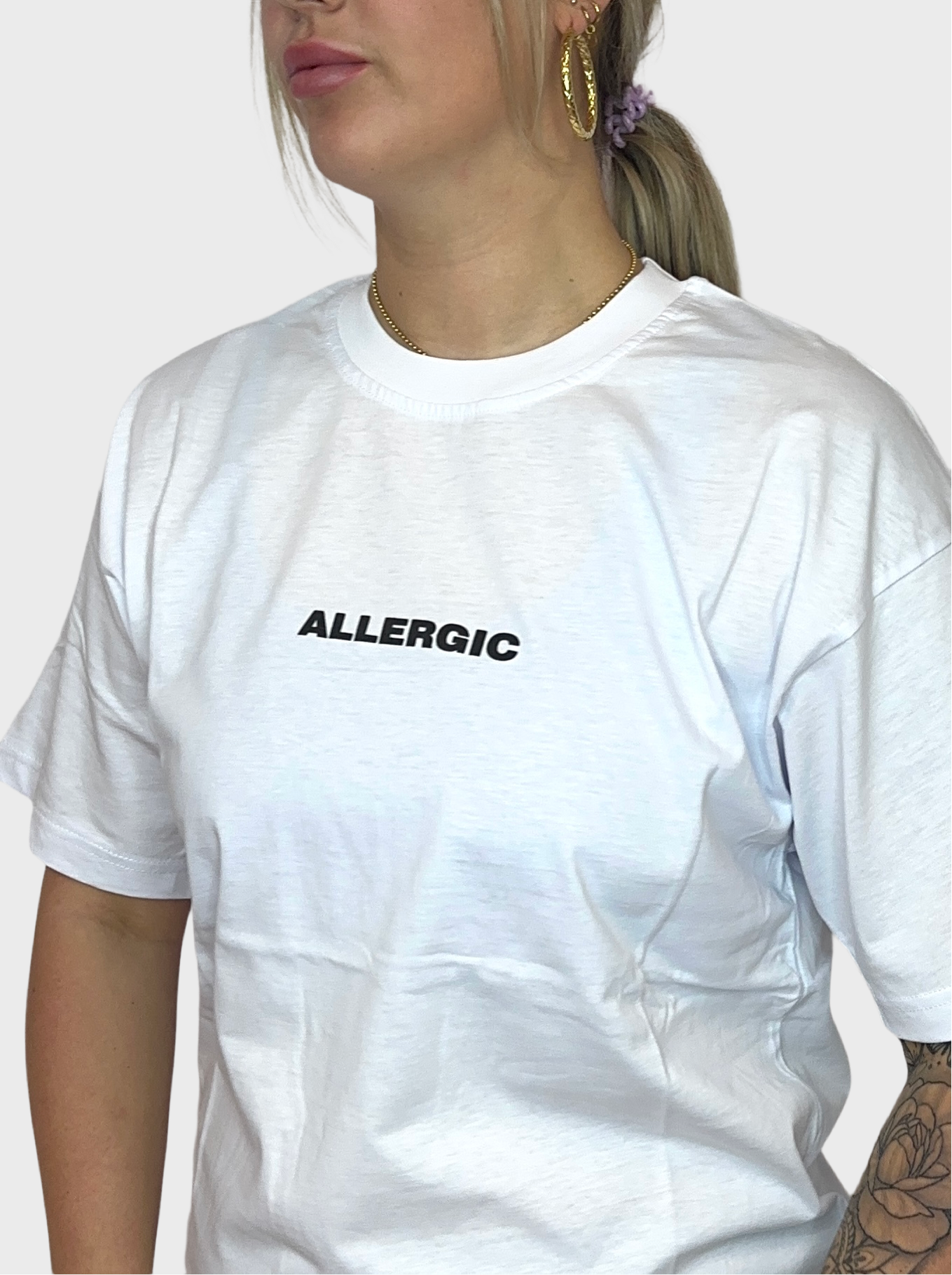 I am Allergic T-Shirt - Wit