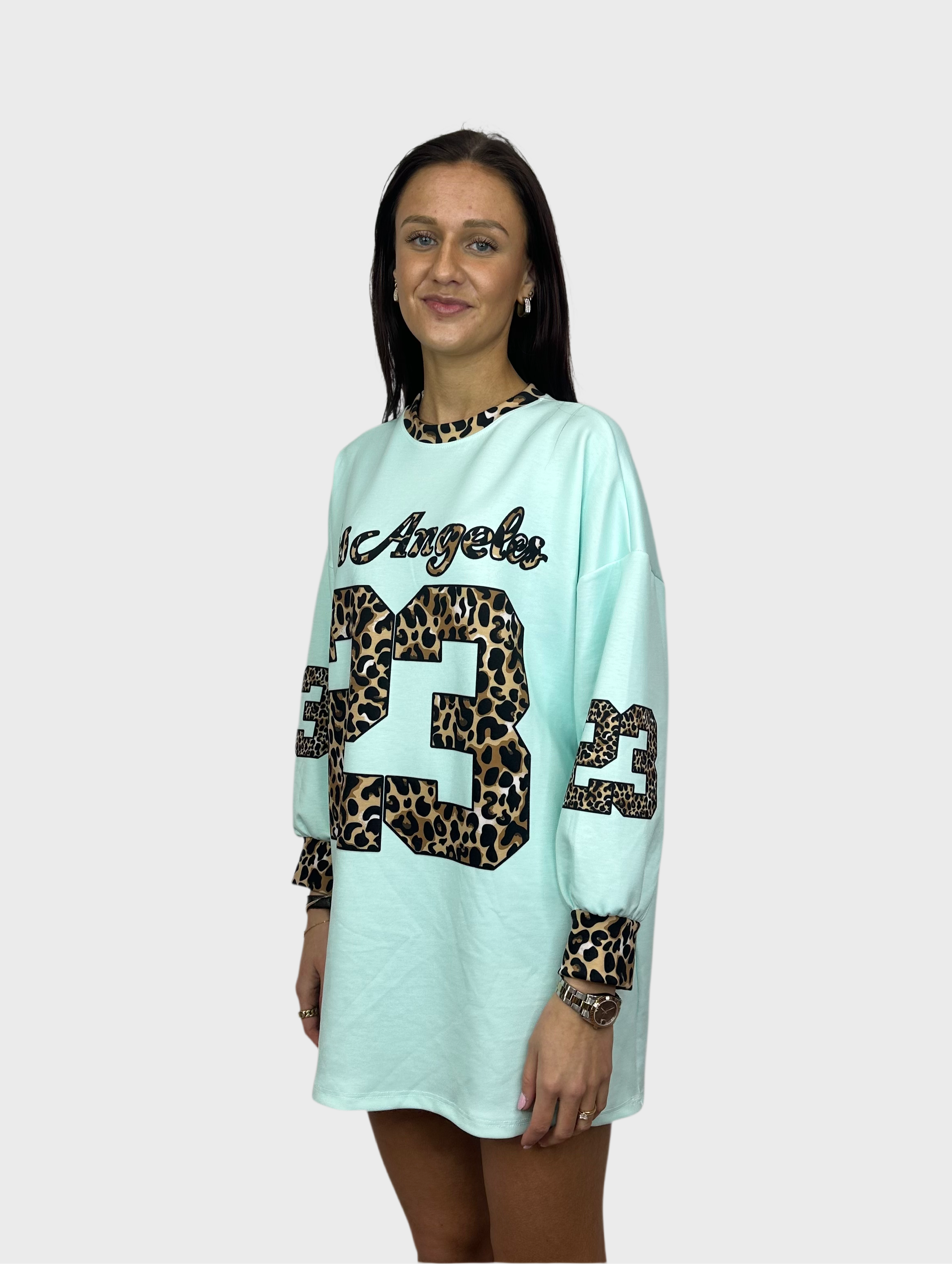 Los Angeles T-Shirt Dress - Mint