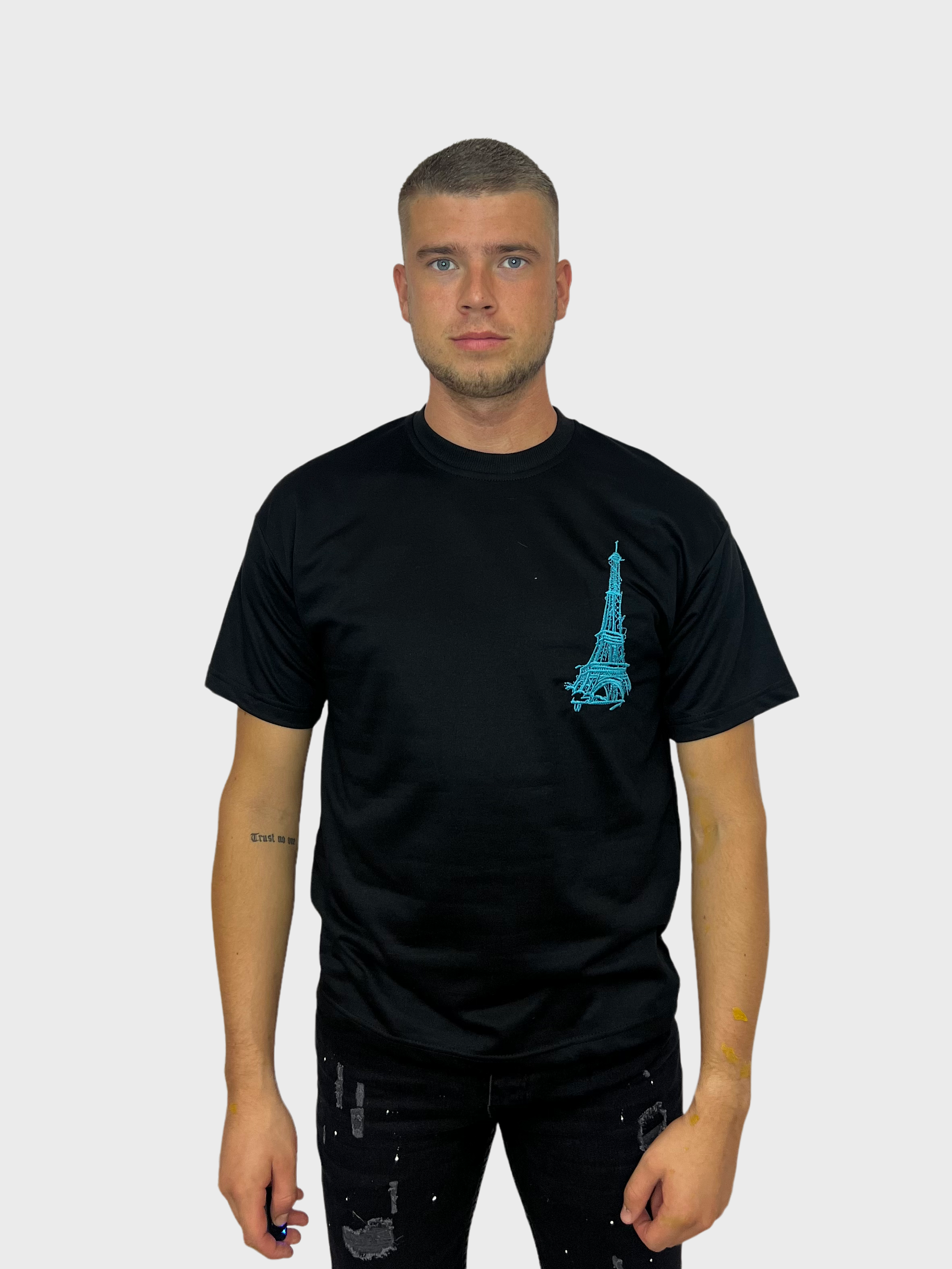 Eiffeltoren T-Shirt - Zwart