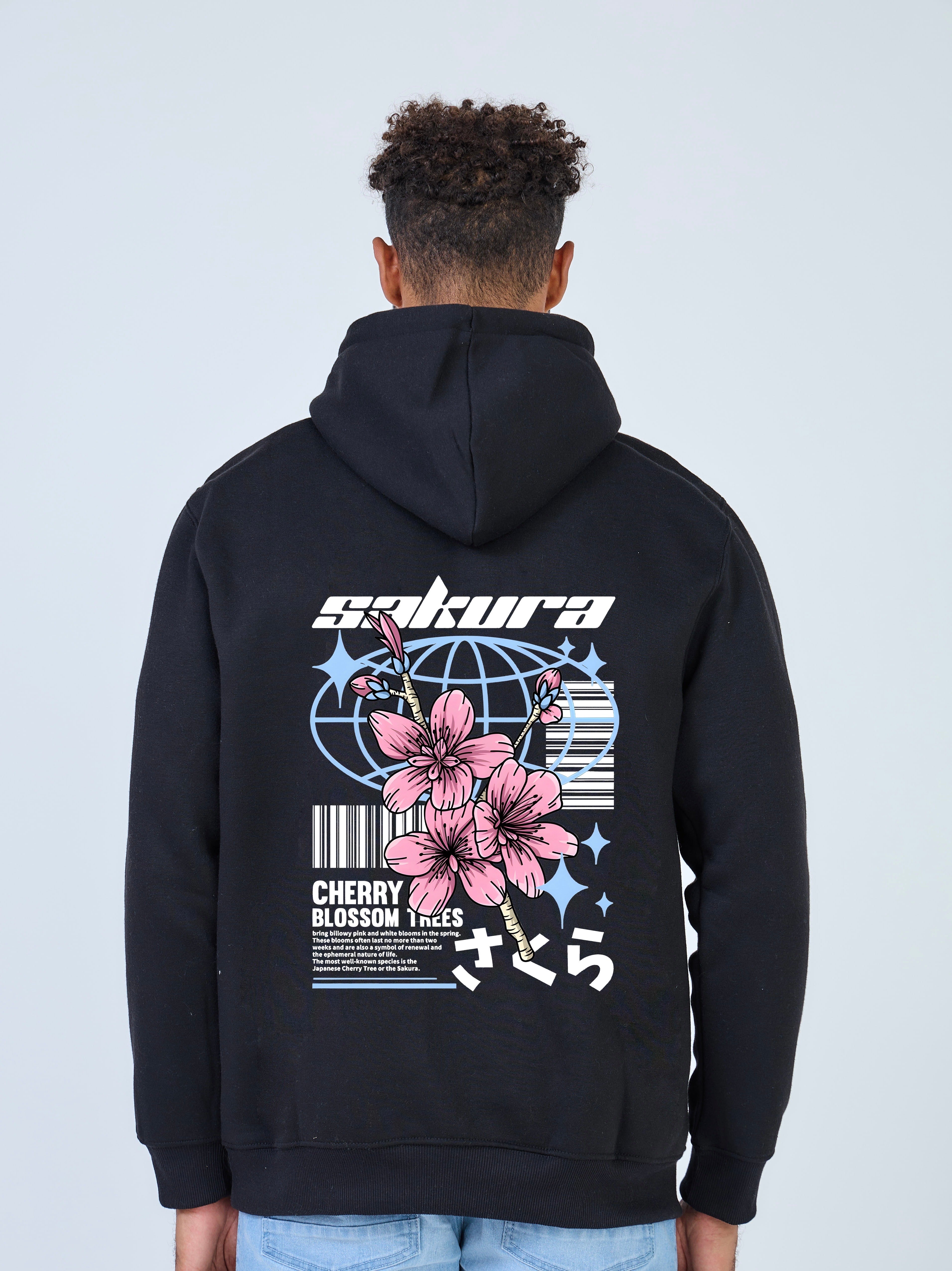 Sakura Hoodie - Zwart