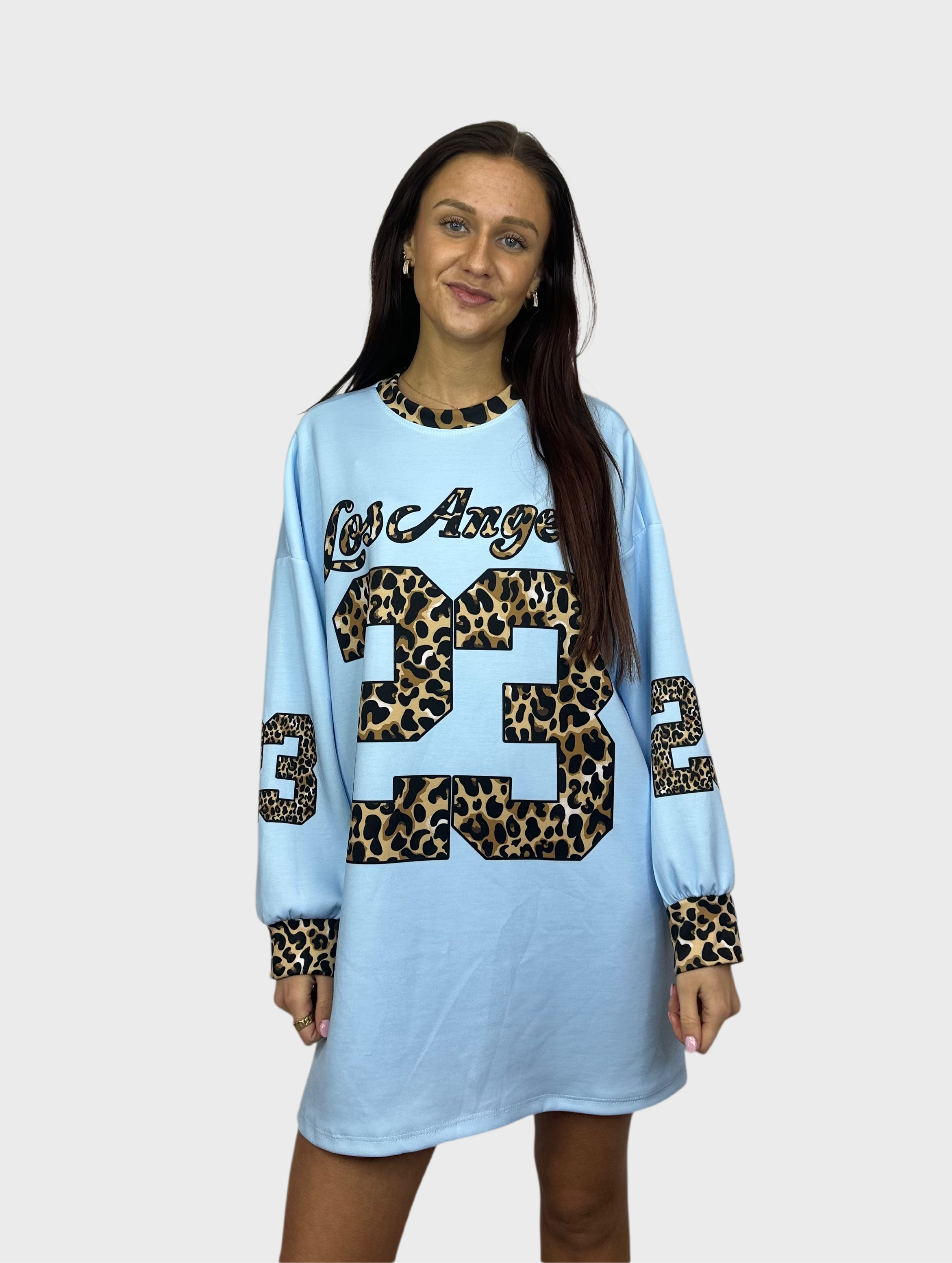 Los Angeles T-Shirt Dress - Blauw