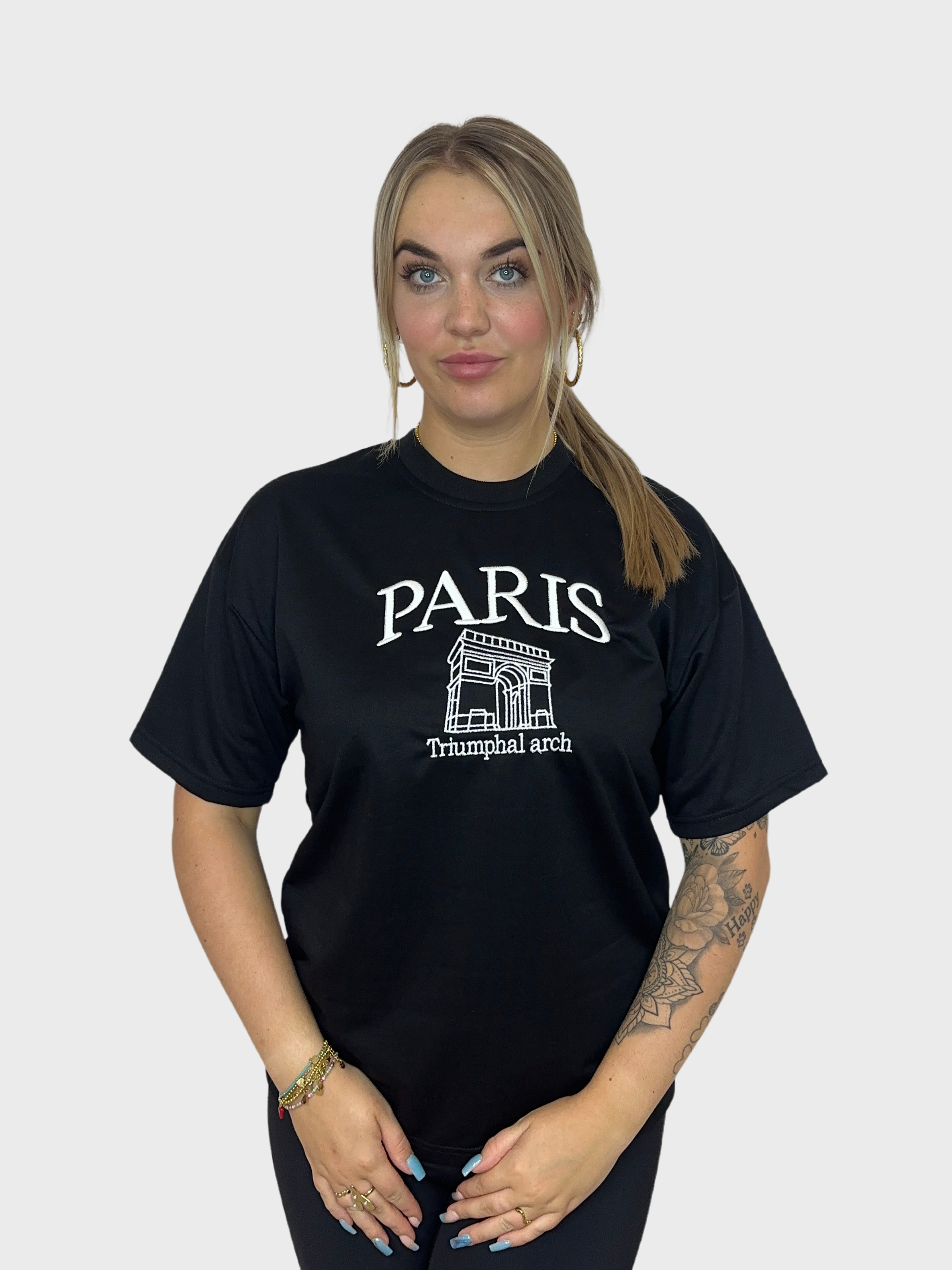 Paris Basic T-Shirt - Zwart