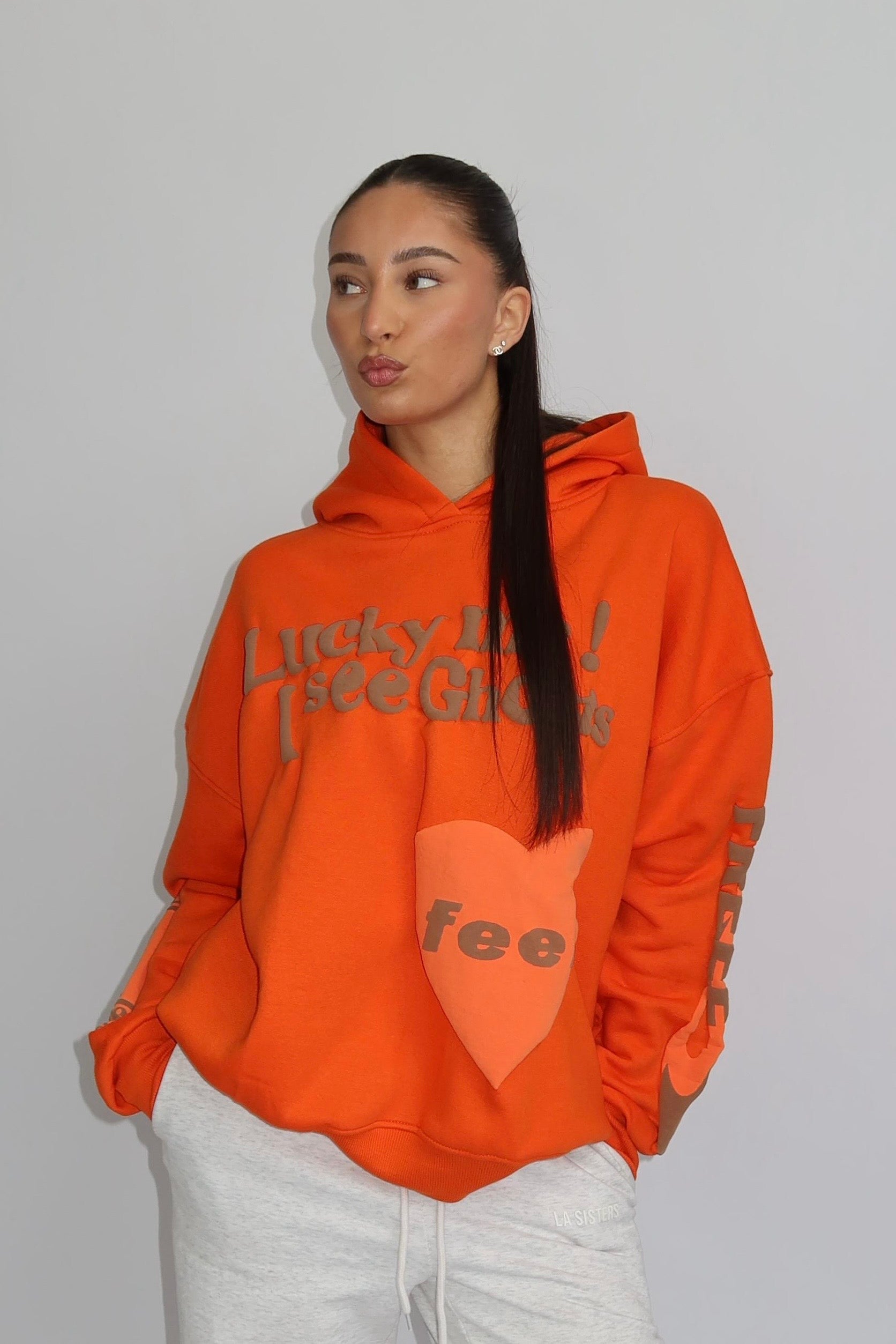 Lucky Me Hoodie - Oranje