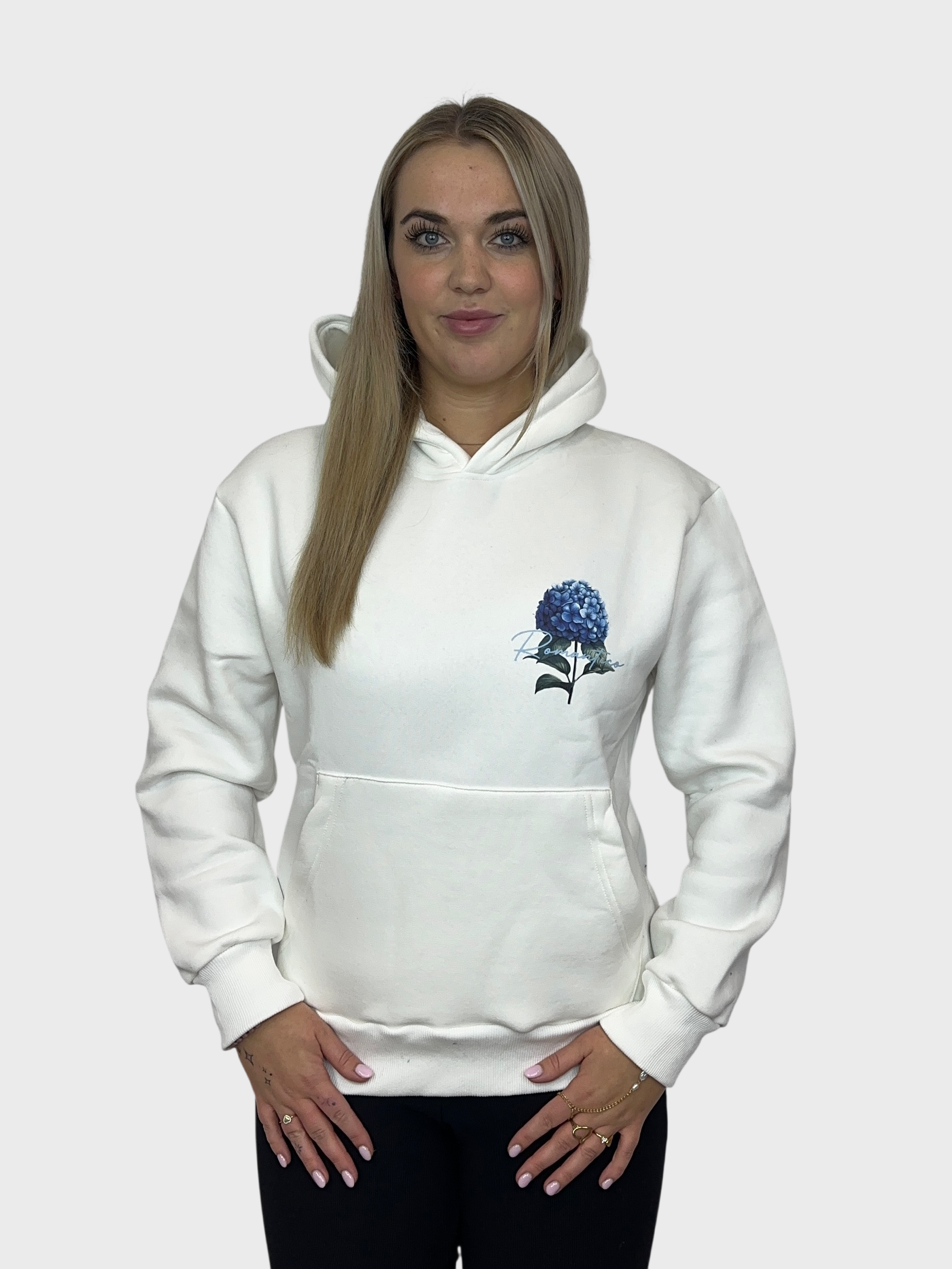 Romantica Flower Hoodie - Wit