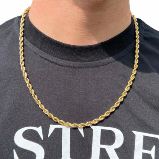 Twisted Chain Necklace - Goud
