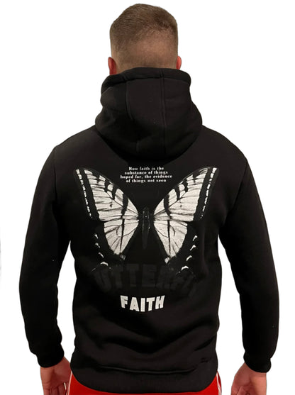 Faith Butterfly Hoodie - Zwart