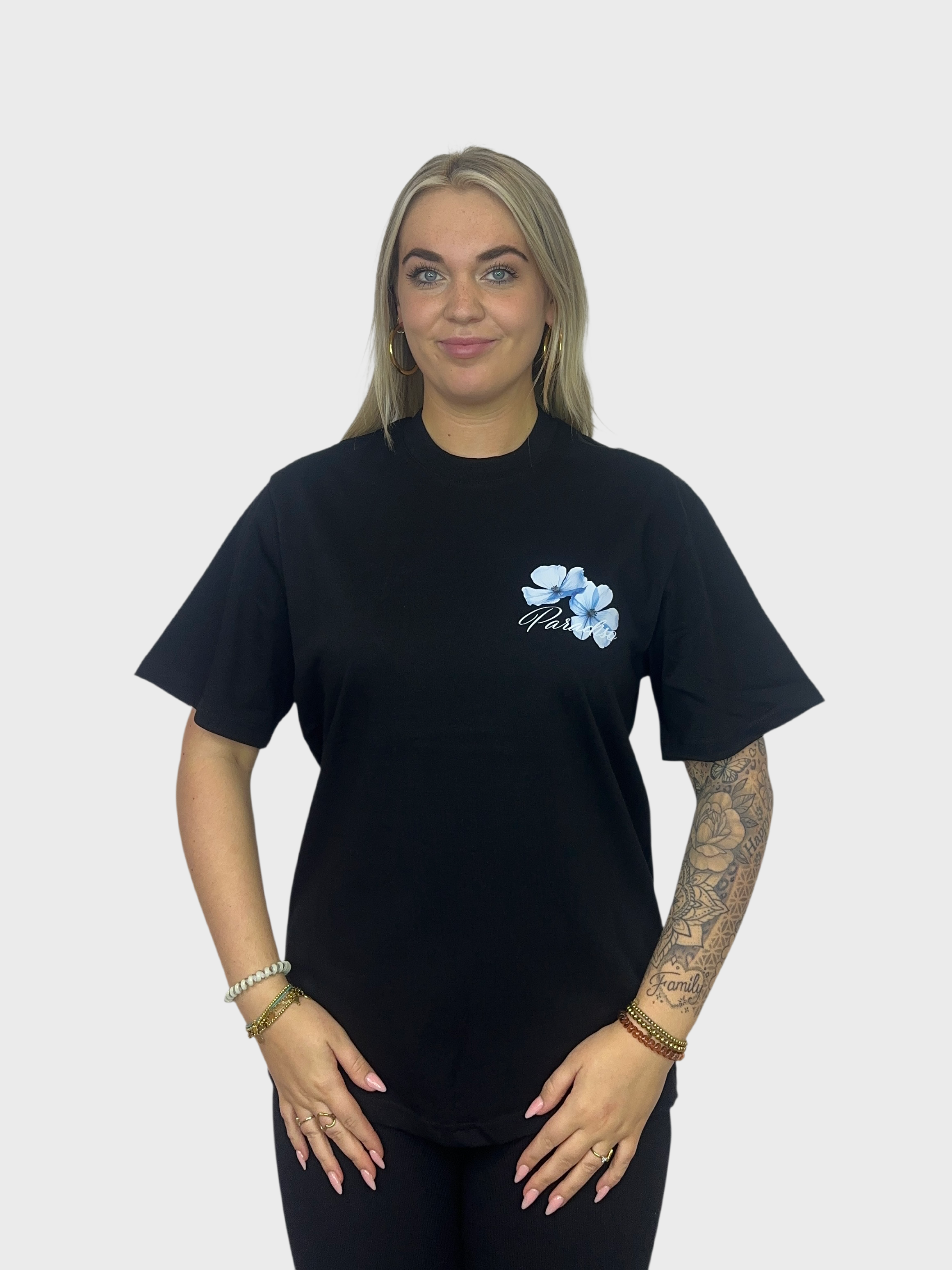 Paradise Flower T-Shirt - Zwart