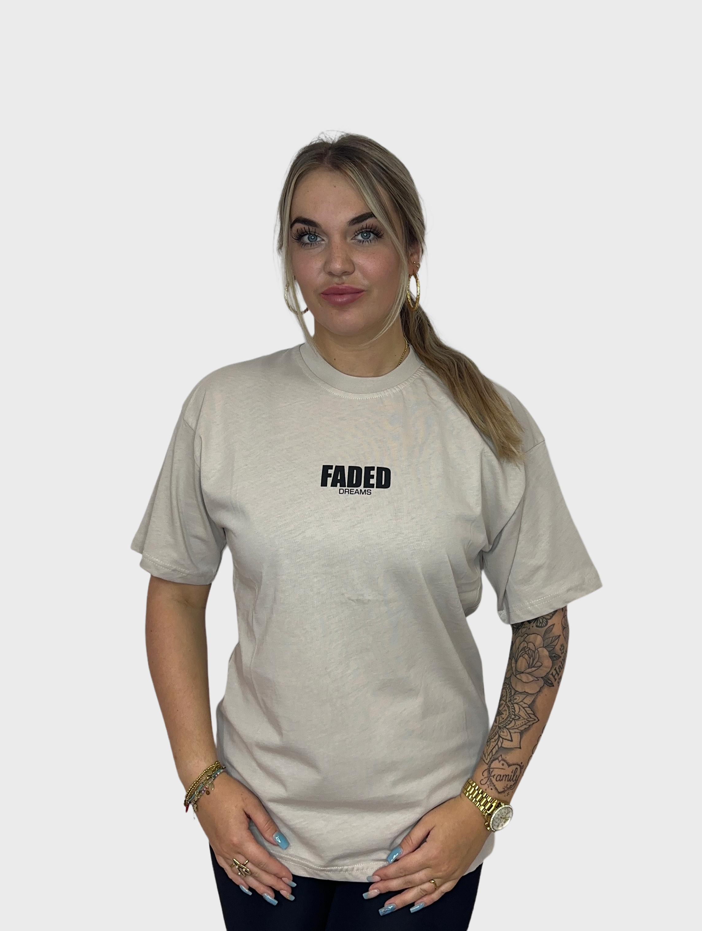 Faded T-Shirt - Beige