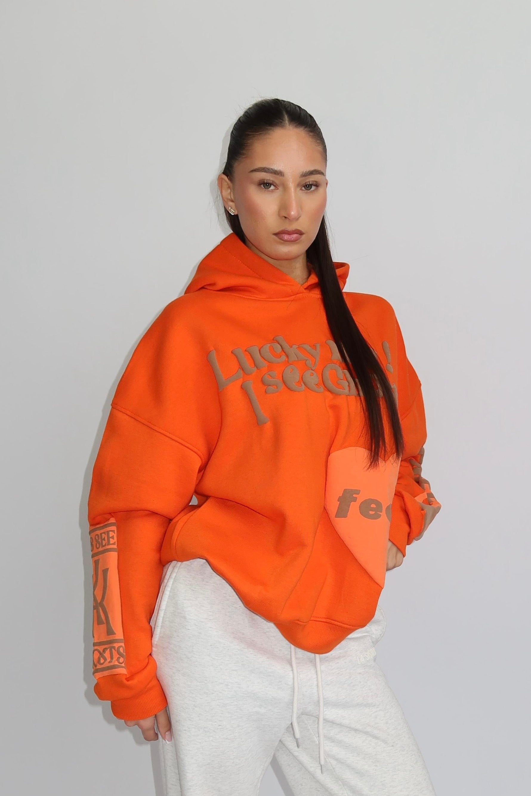 Lucky Me Hoodie - Oranje