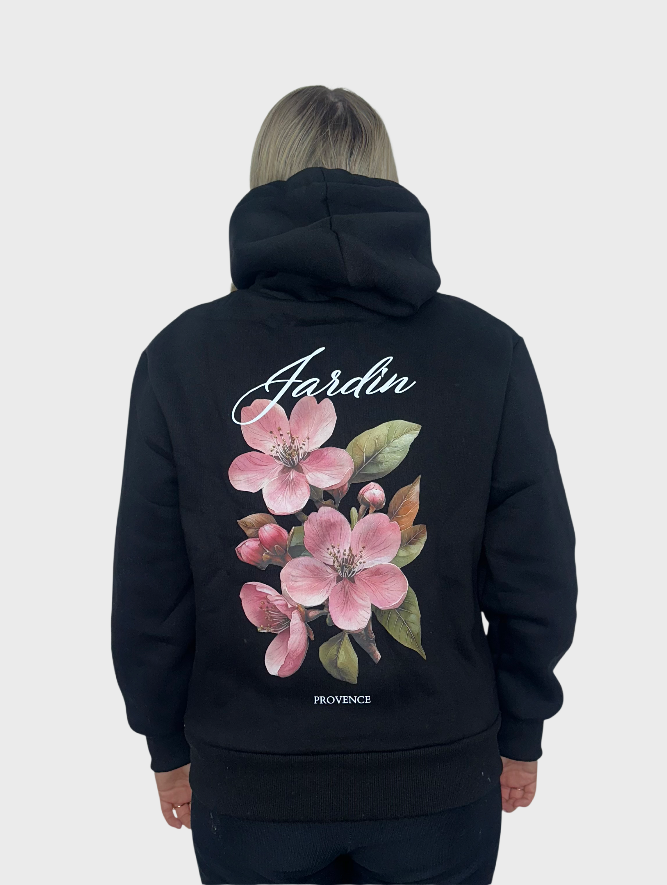 Jardin Flower Hoodie - Zwart