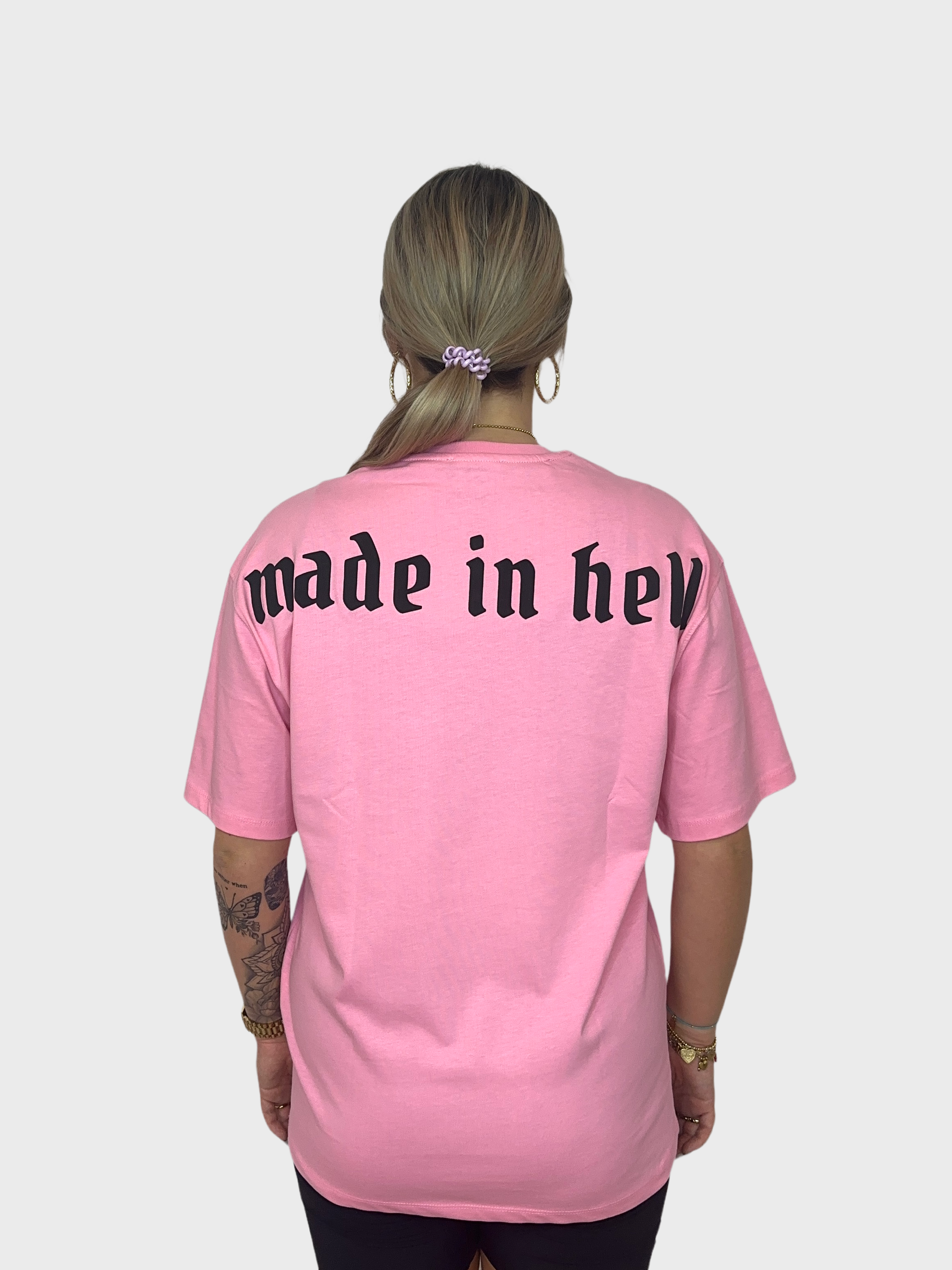 Made in Hell T-Shirt - Roze