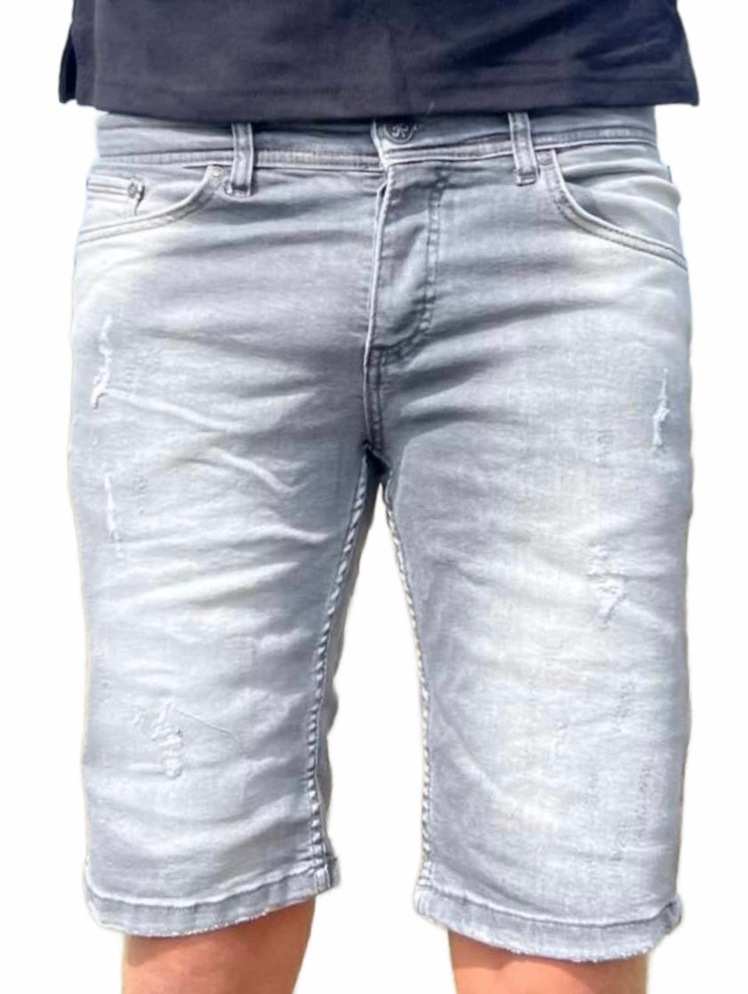 Greylo Short Jean - Grijs - Flexxfashion Flexxfashion Greylo Short Jean - Grijs