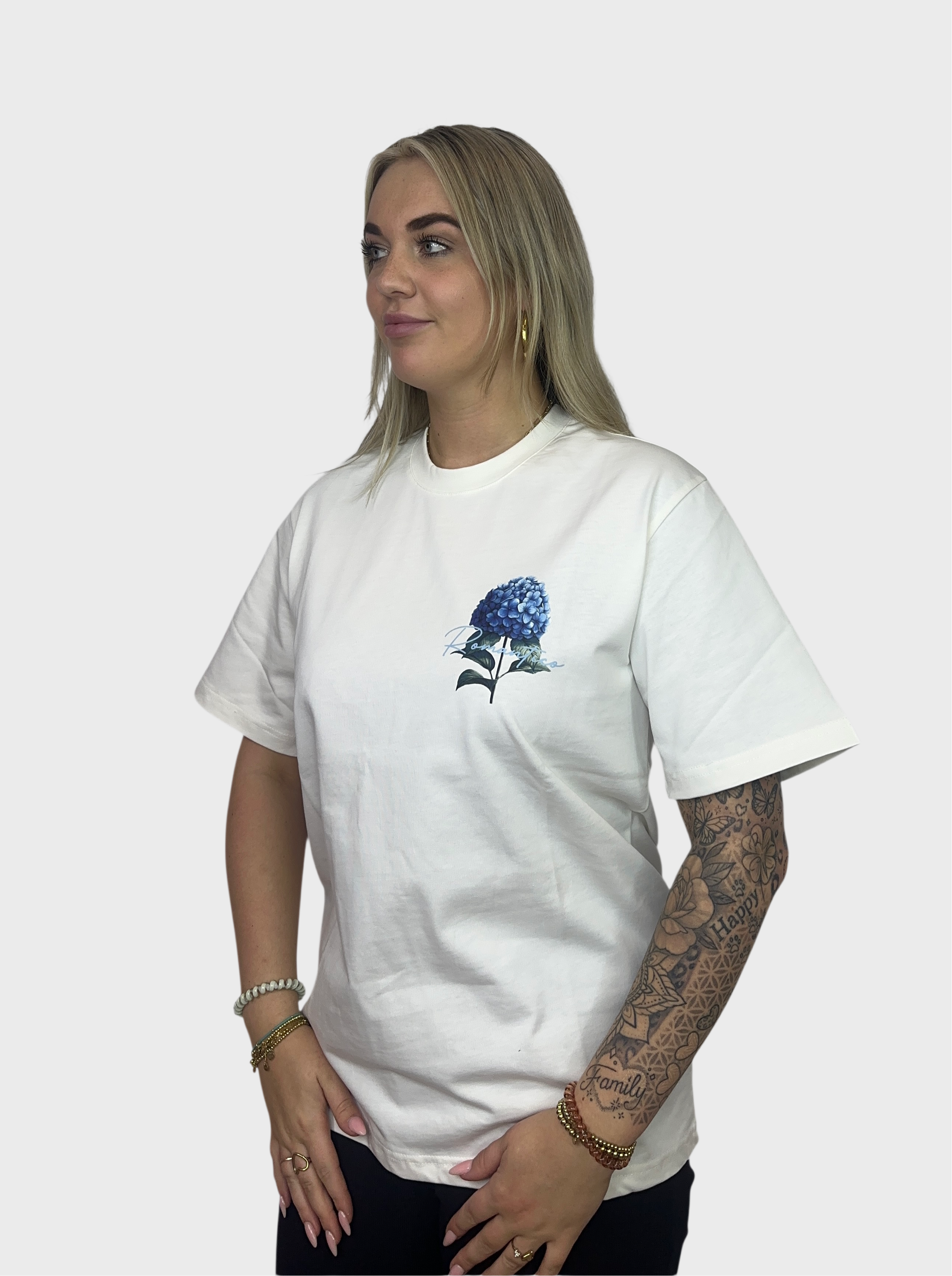 Romantica Flower T-Shirt - Wit