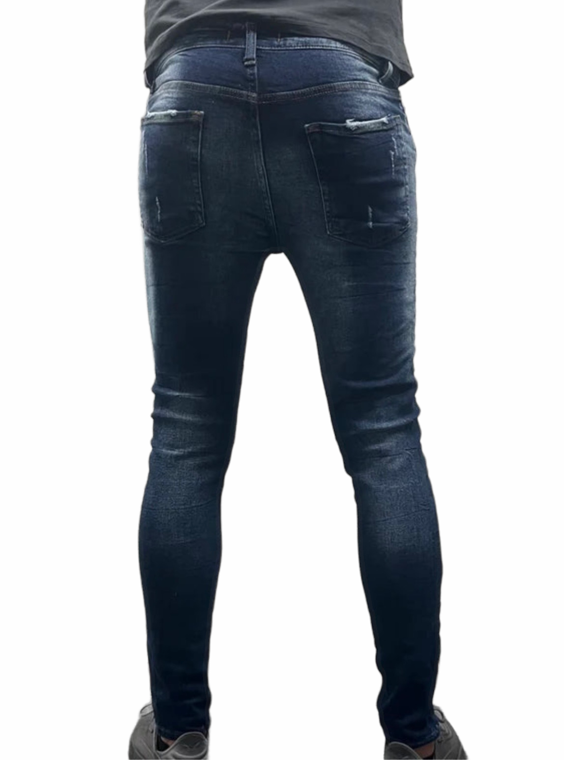 Light Slim Fit Jean - Blauw - Flexxfashion Flexxfashion Light Slim Fit Jean - Blauw