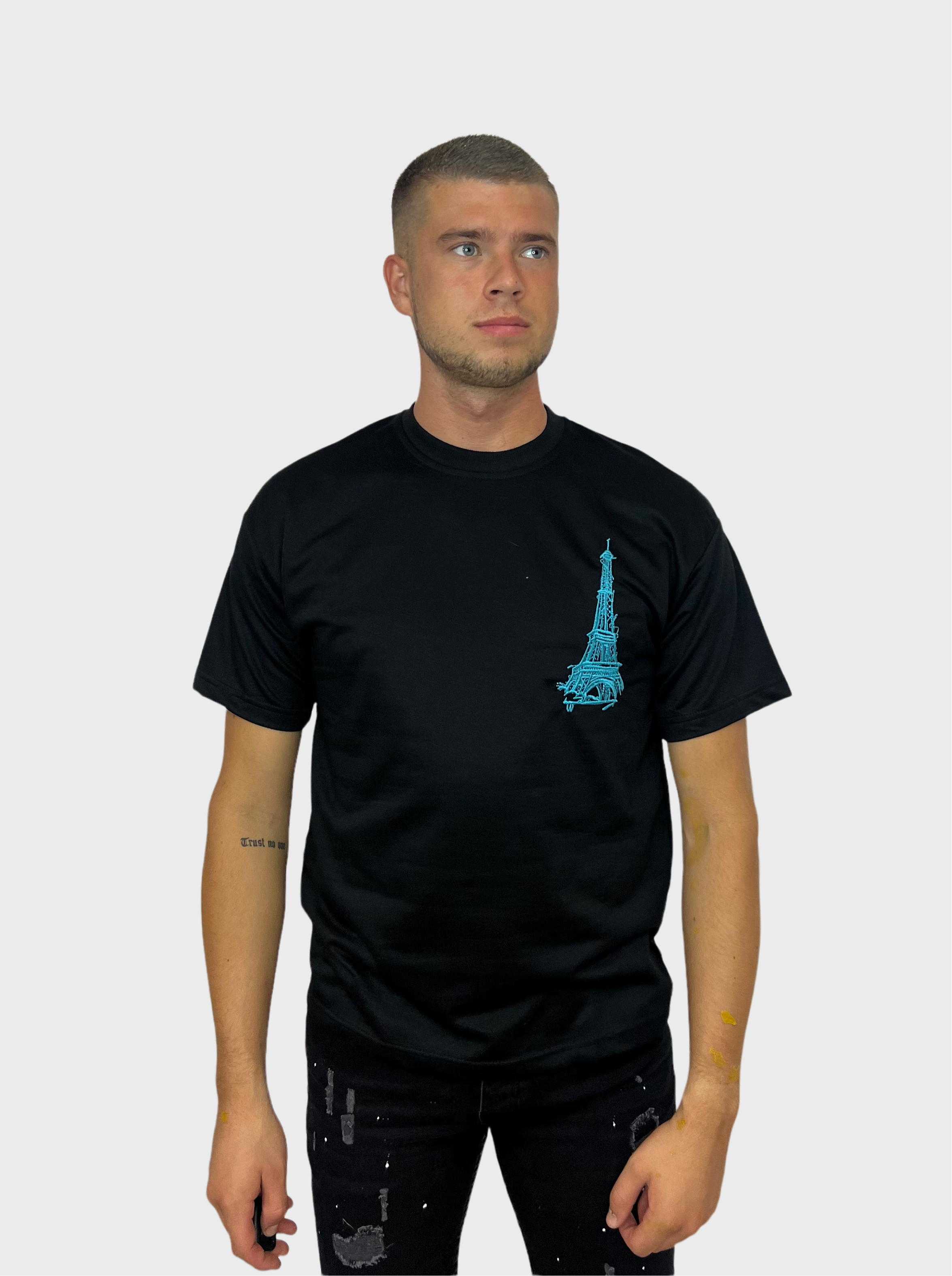 Eiffeltoren T-Shirt - Zwart