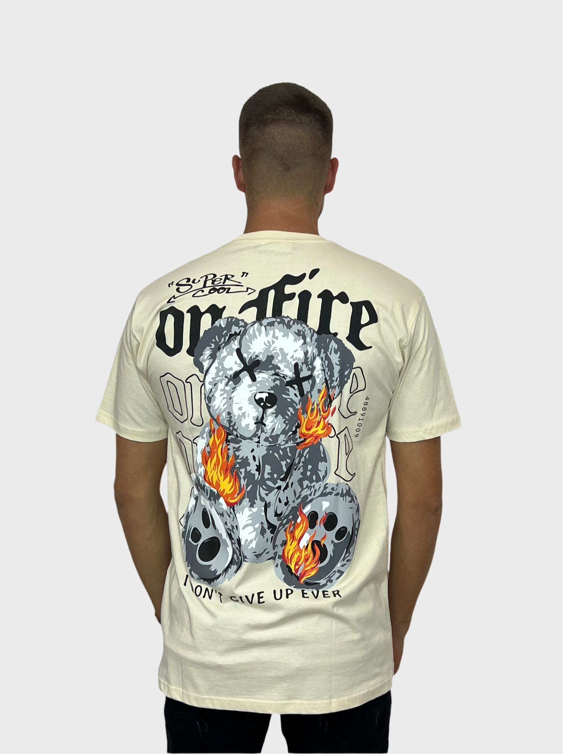 On Fire T-Shirt - Beige