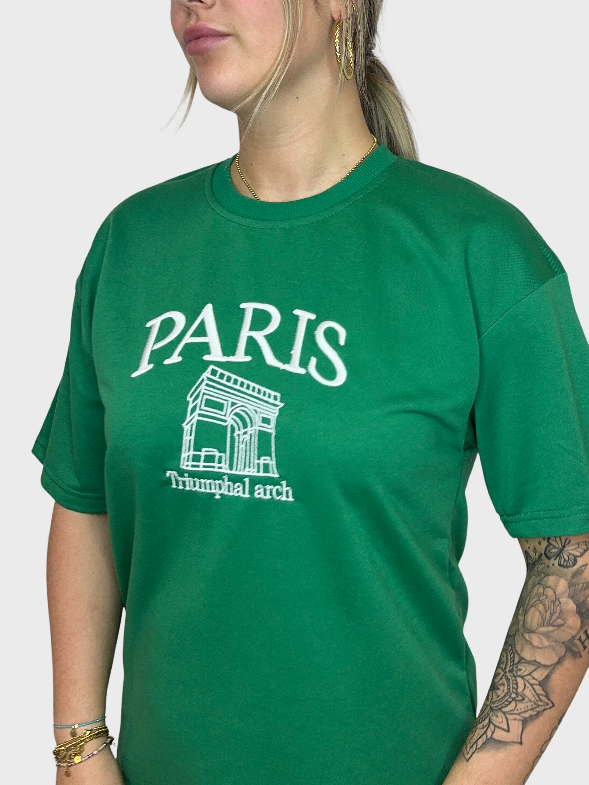 Paris Basic T-Shirt - Groen