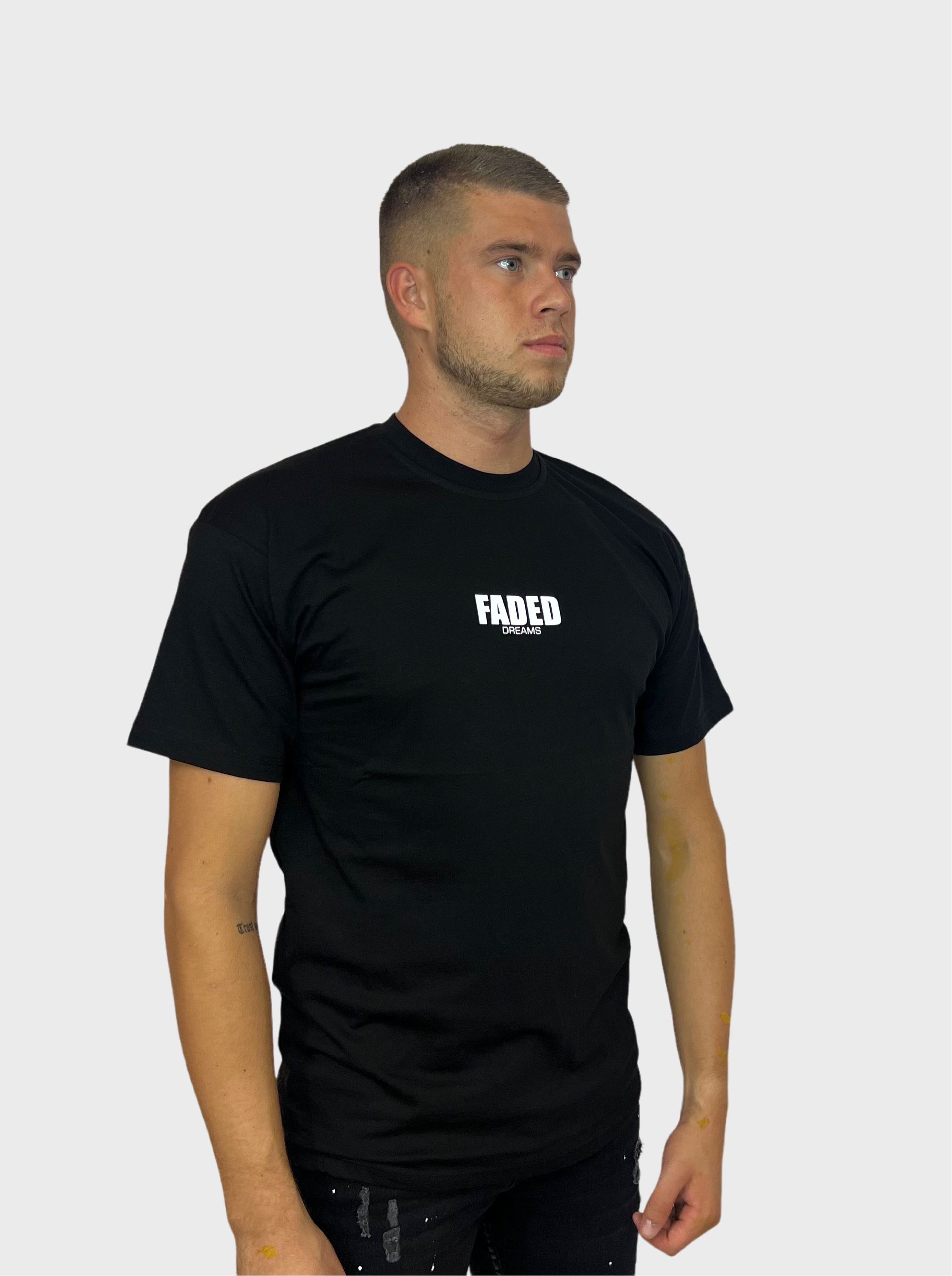 Faded T-Shirt - Zwart