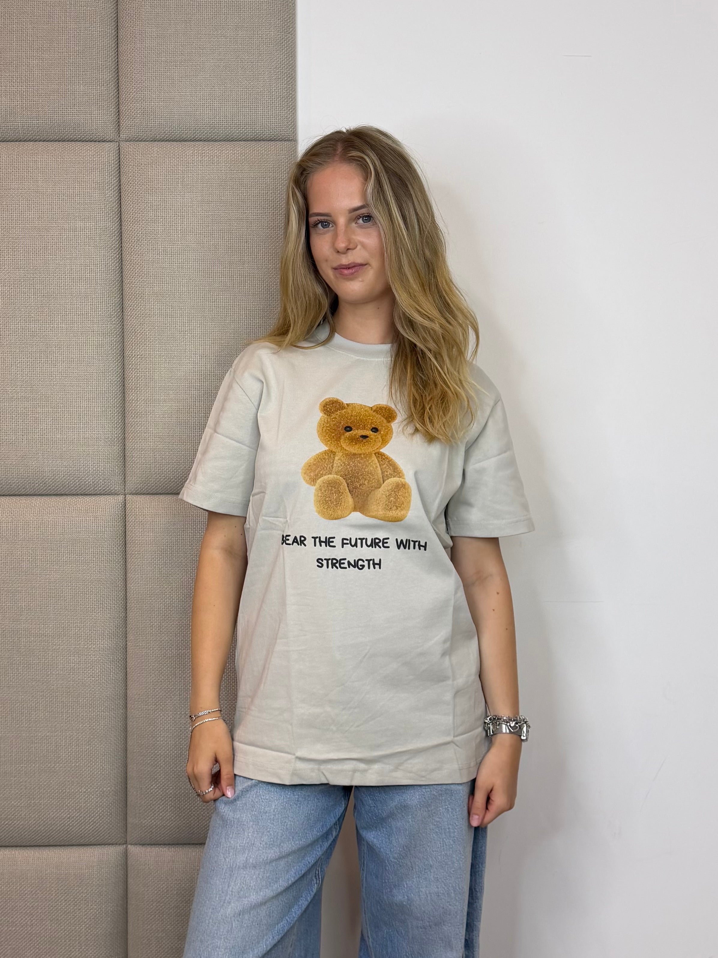 Teddy Bear T-Shirt - Licht Grijs