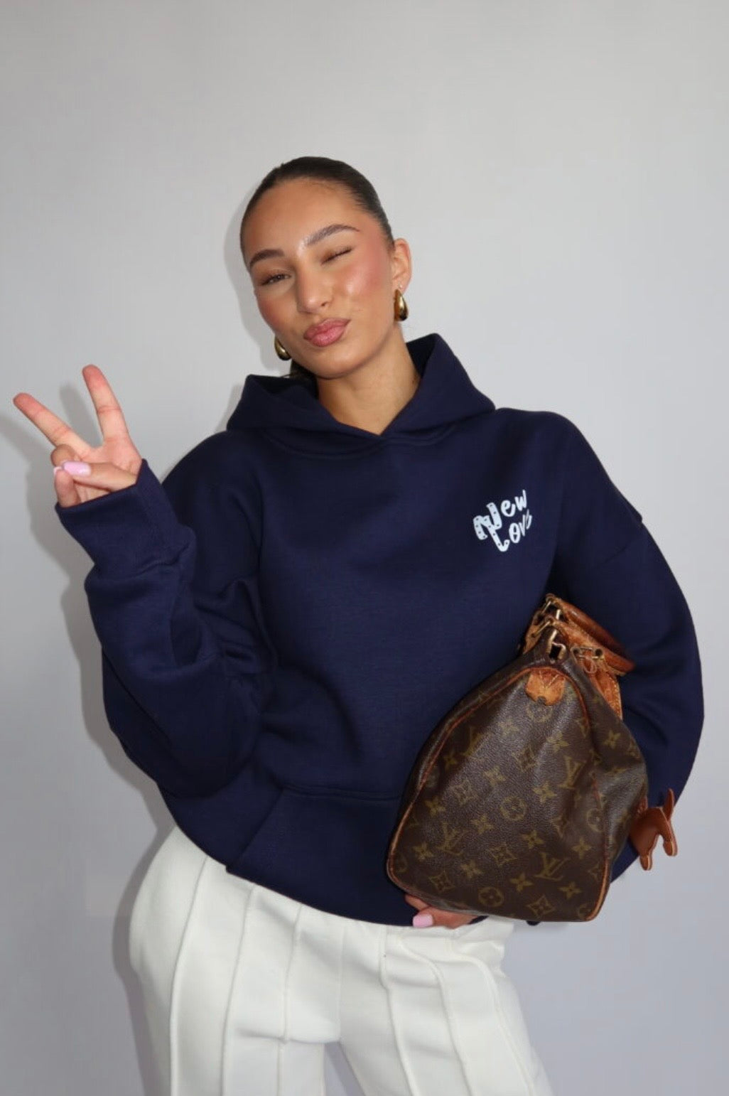 New Love Hoodie - Navy