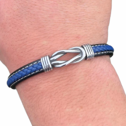 Anchor Connection Bracelet - Black And Blue