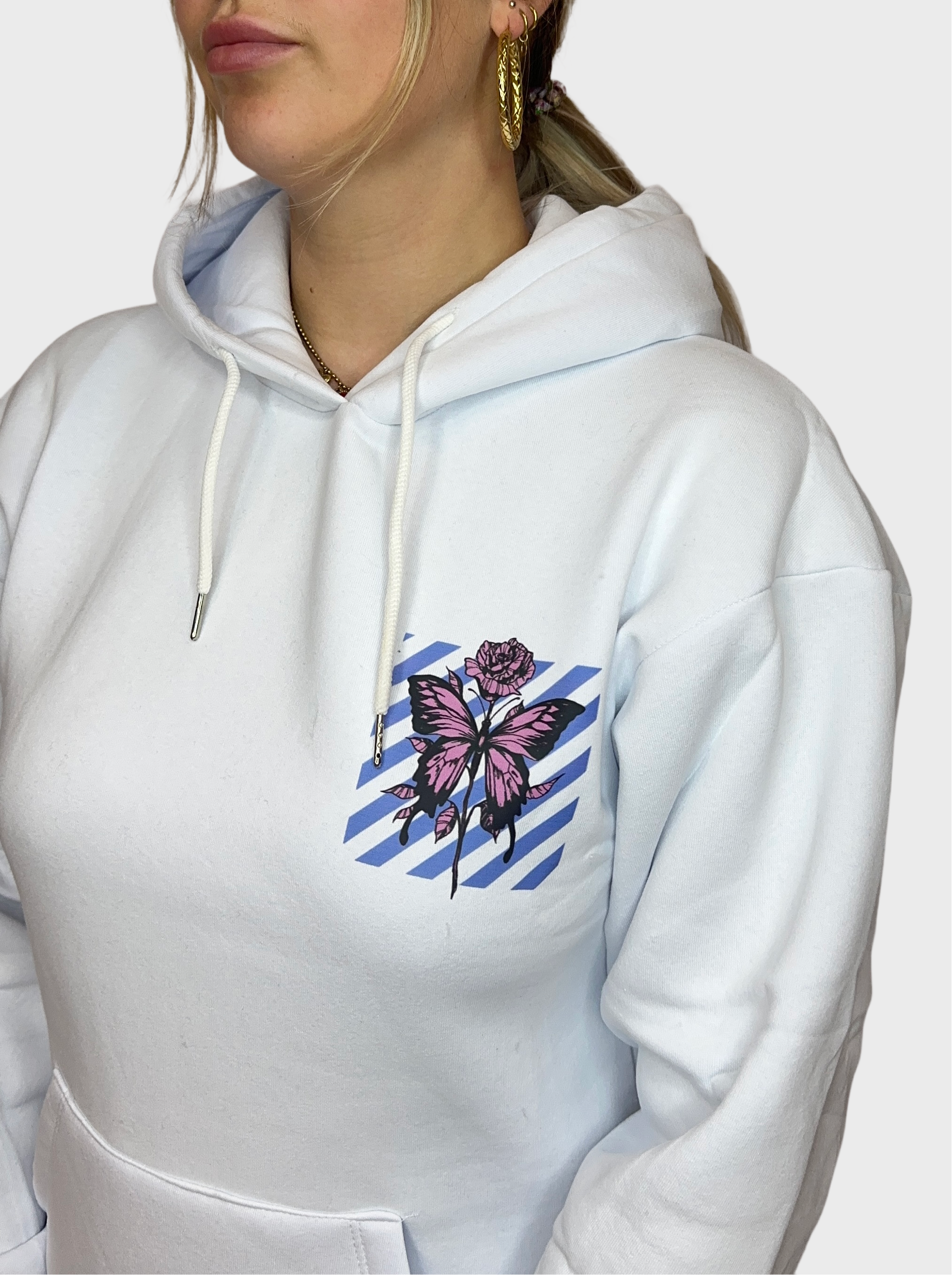 Spirit Butterfly Hoodie - Wit