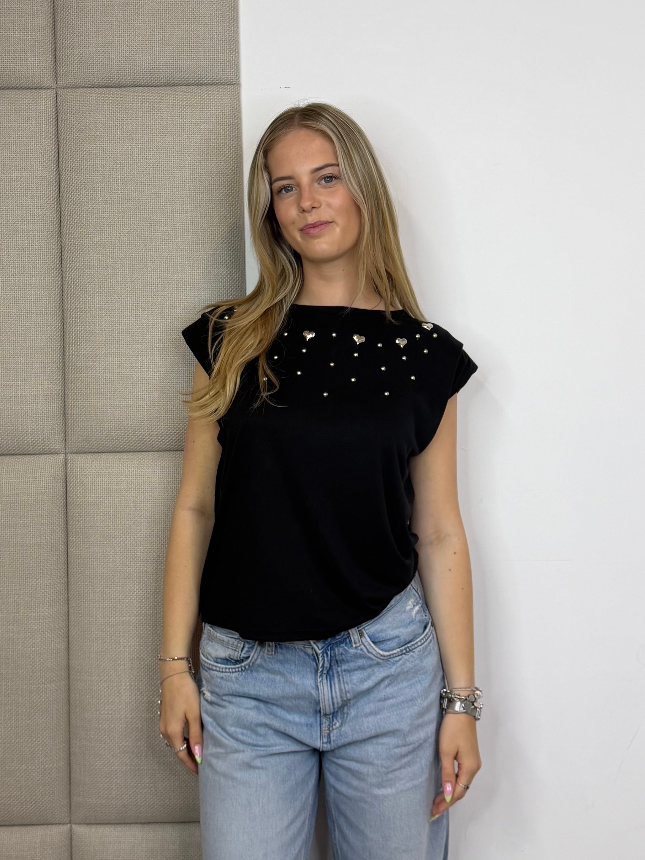 Cisca Top - Zwart