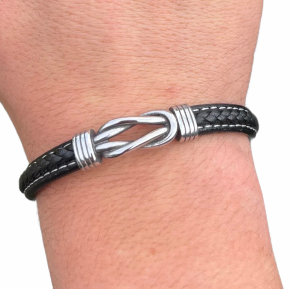 Anchor Connection Bracelet - Black - Flexxfashion Flexxfashion Anchor Connection Bracelet - Black