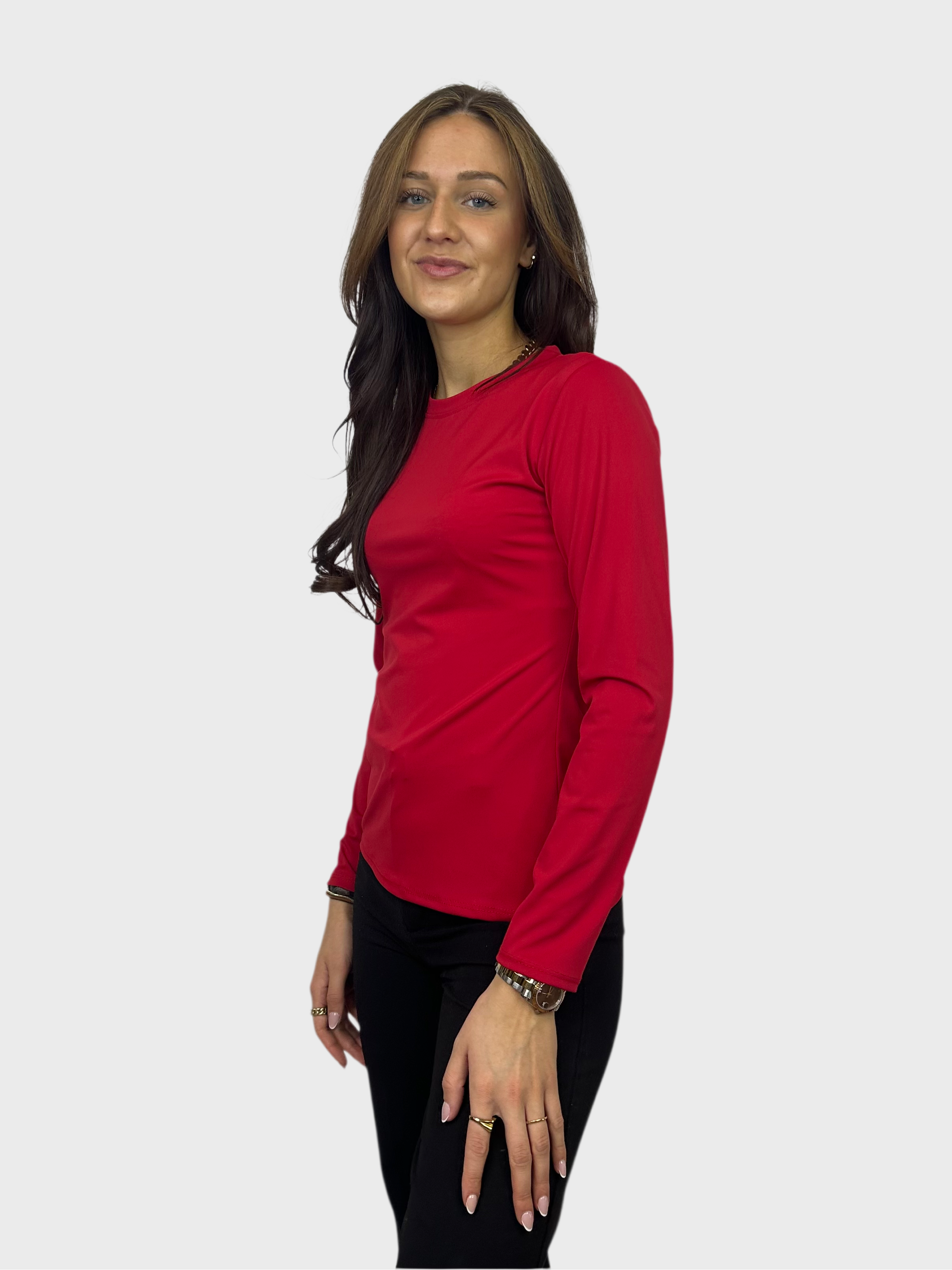 Basic Longsleeve Top - Rood