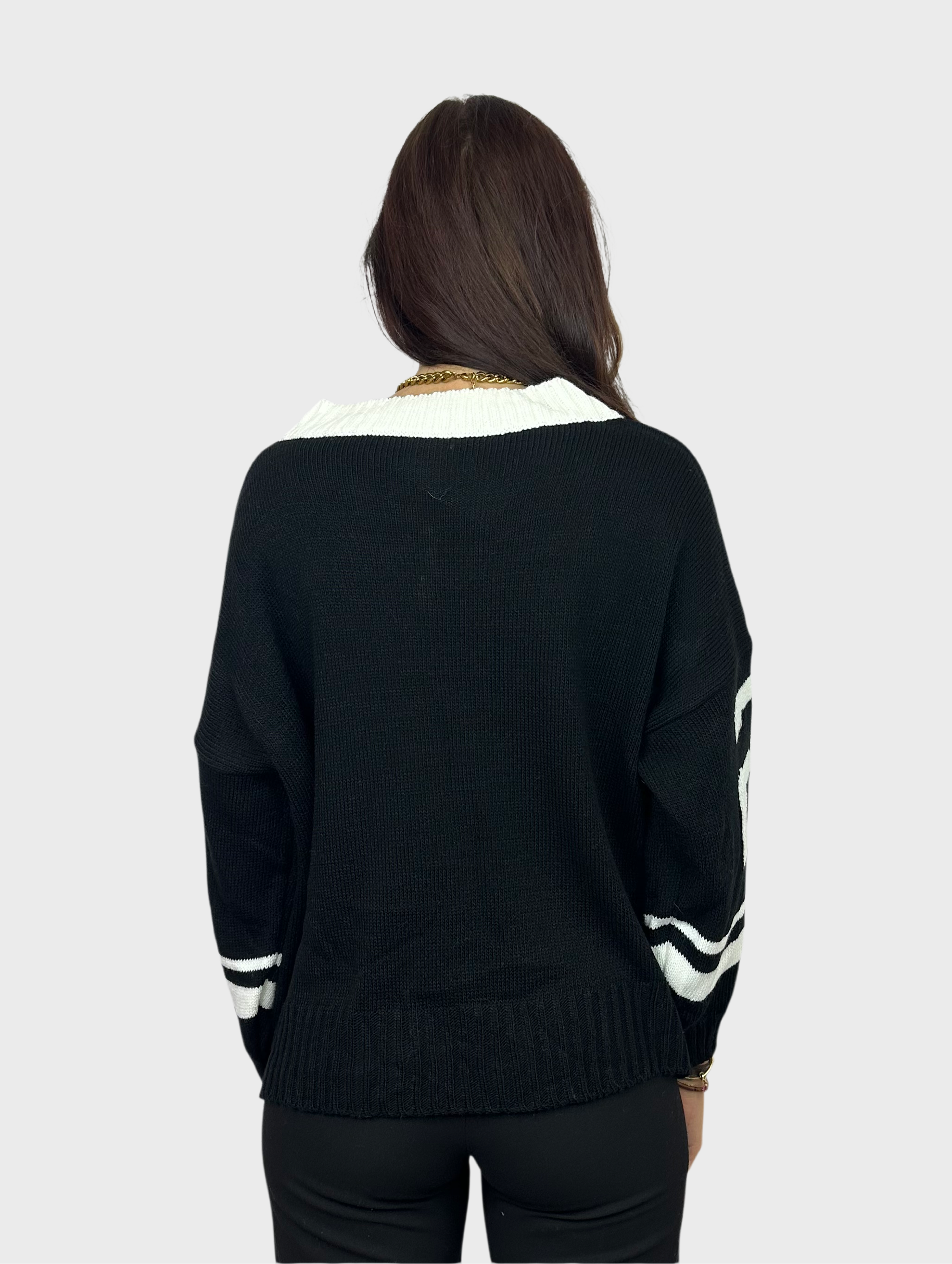 Stars 23 Sweater - Zwart