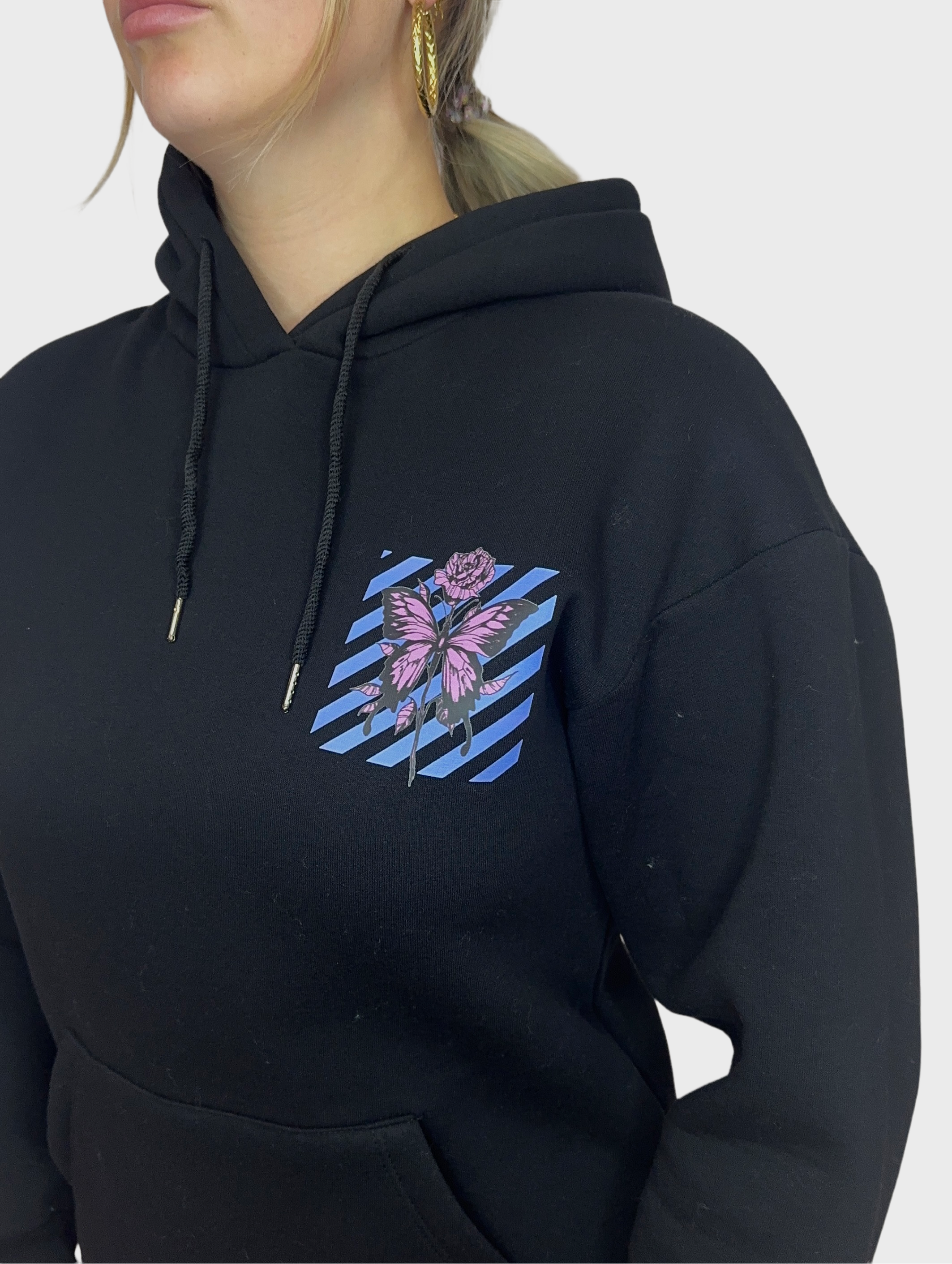 Spirit Butterfly Hoodie - Zwart