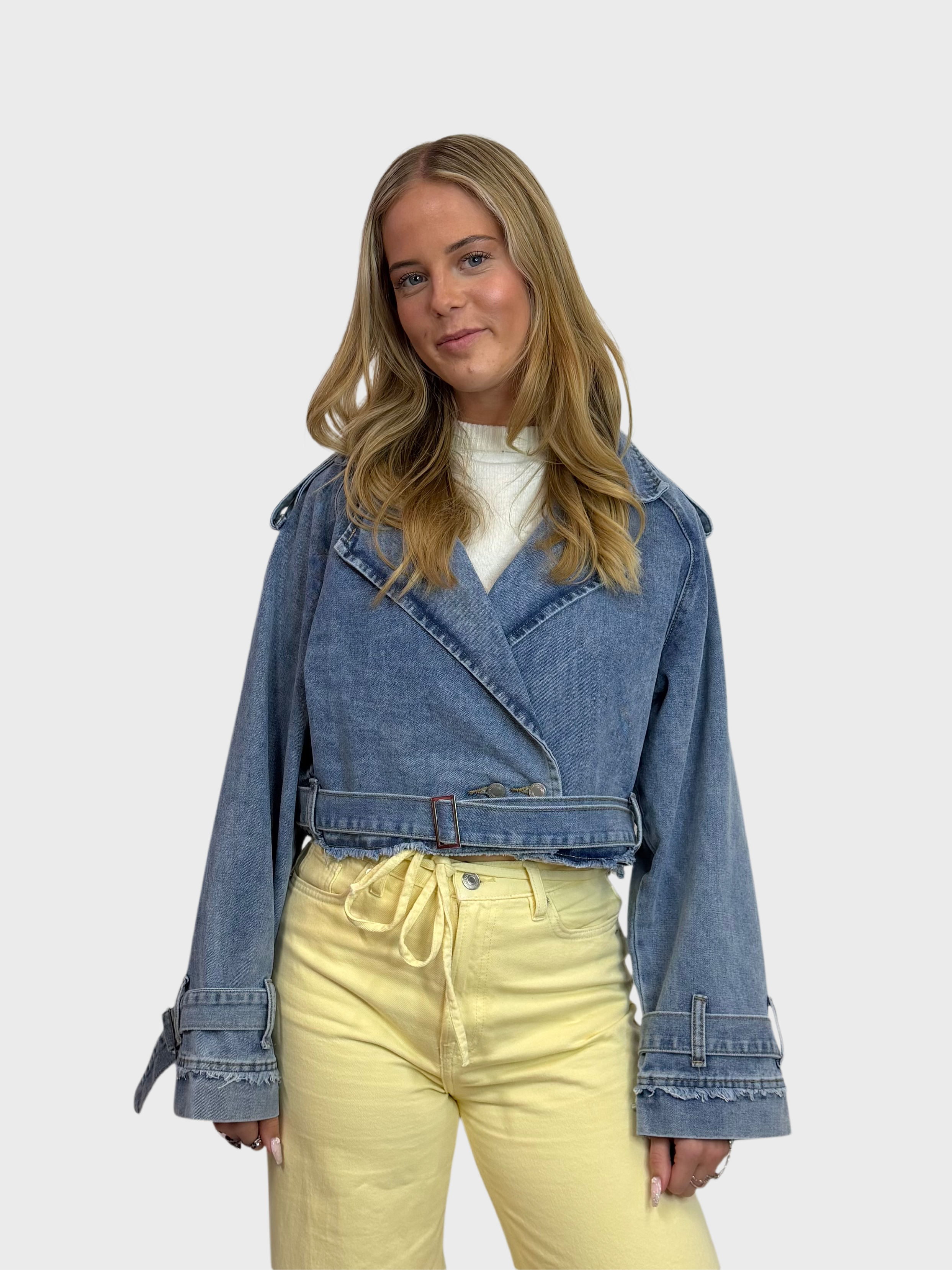 Trench Coat Denim Jacket