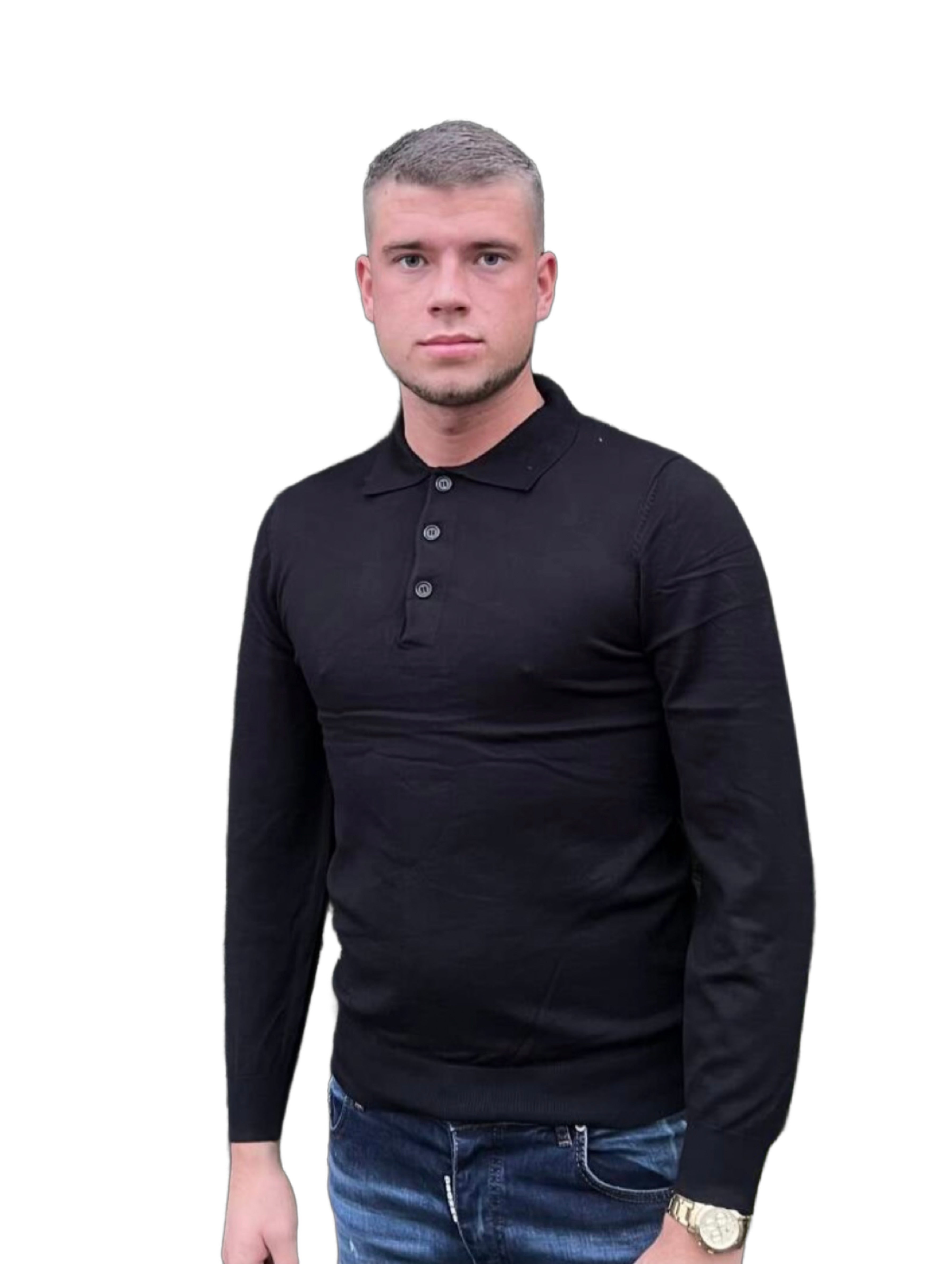 Longsleeve Shirt - Zwart - Flexxfashion Flexxfashion Longsleeve Shirt - Zwart