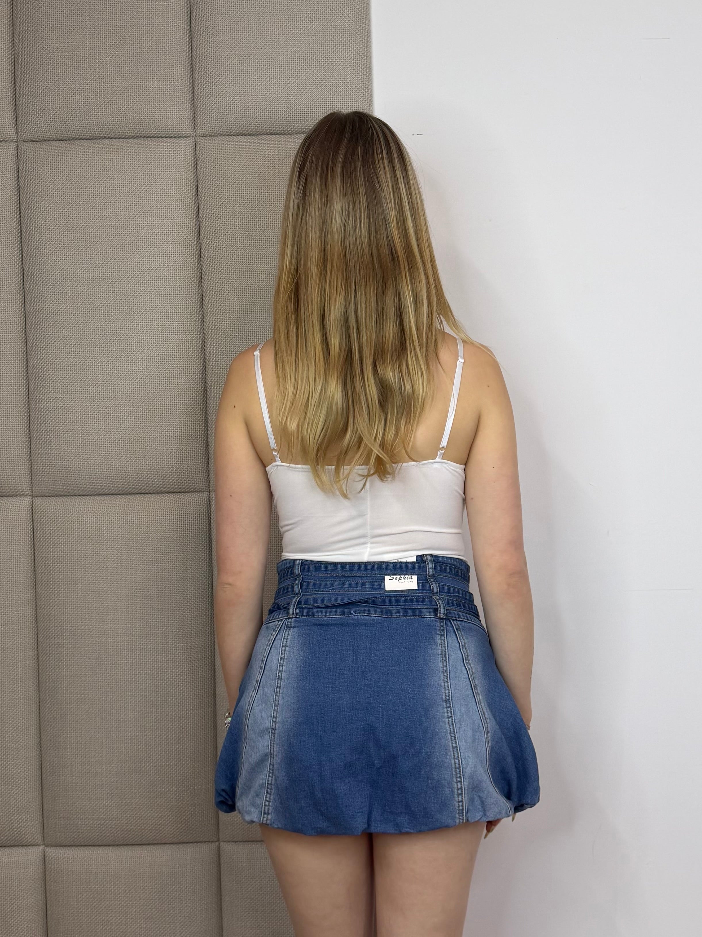 Jacky Denim Skort - Donker Blauw
