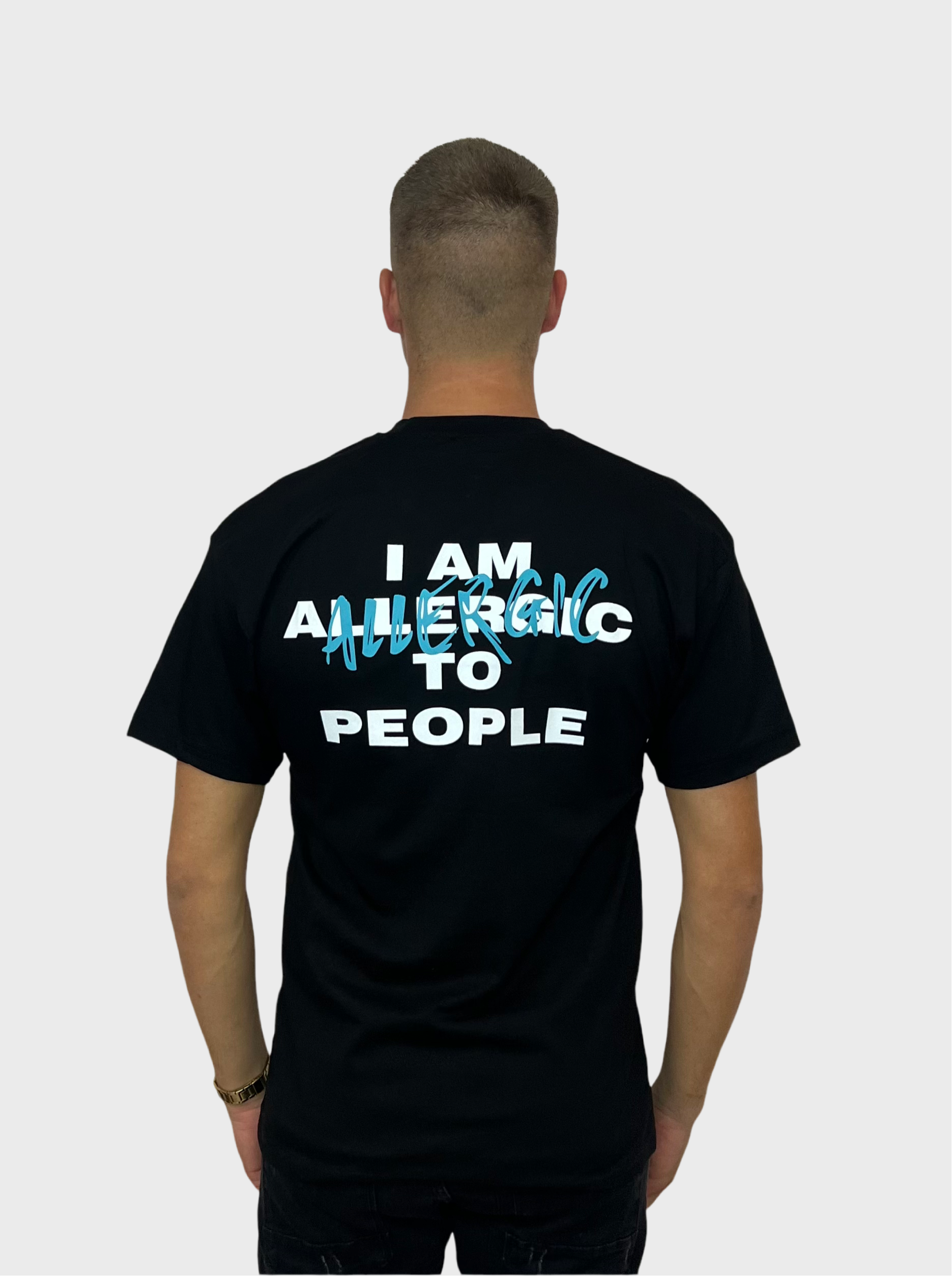 I am Allergic T-Shirt - Zwart