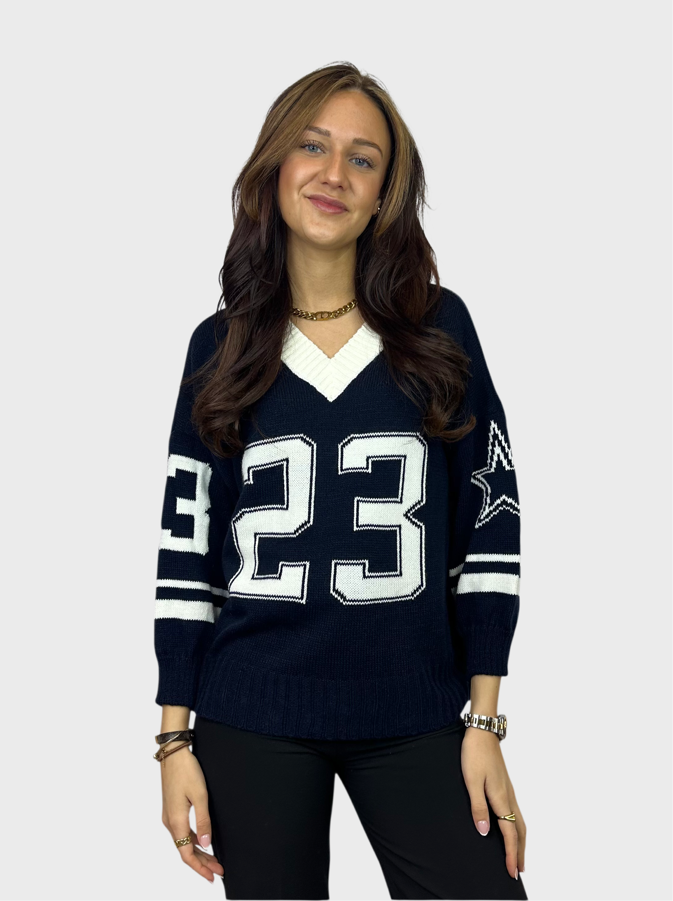 Stars 23 Sweater - Navy