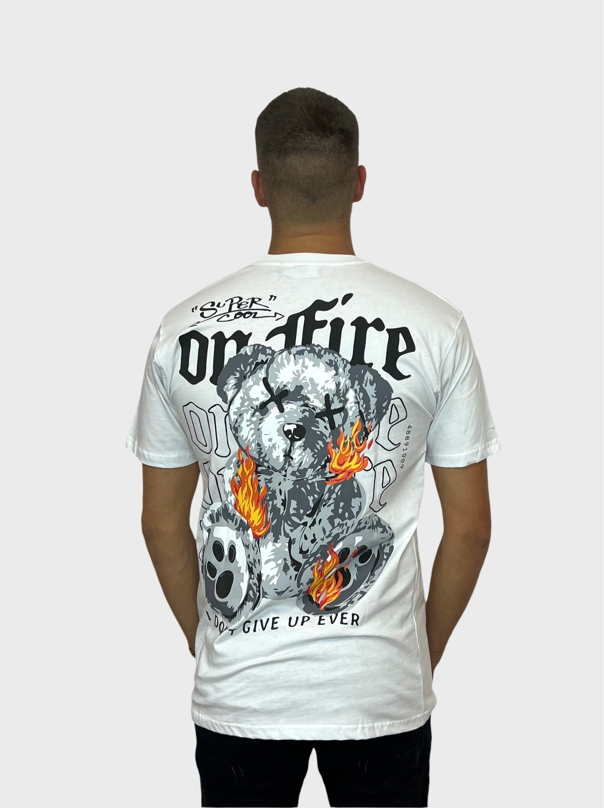 On Fire T-Shirt - Wit