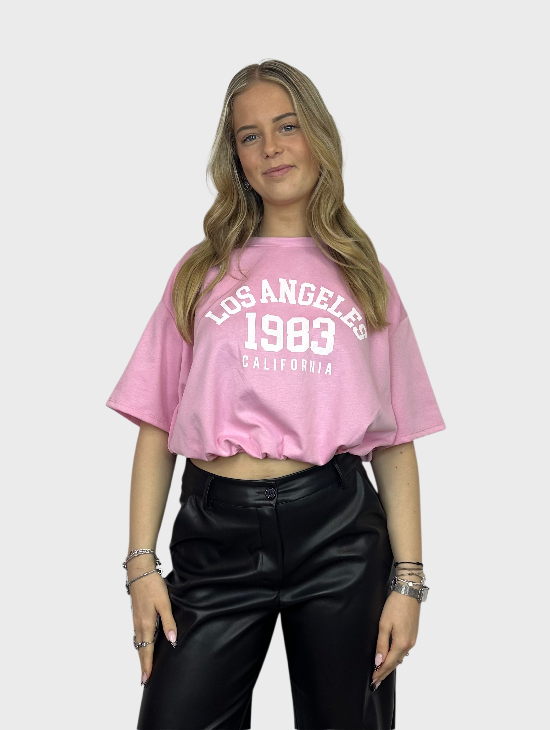LA 1983 Top - Roze