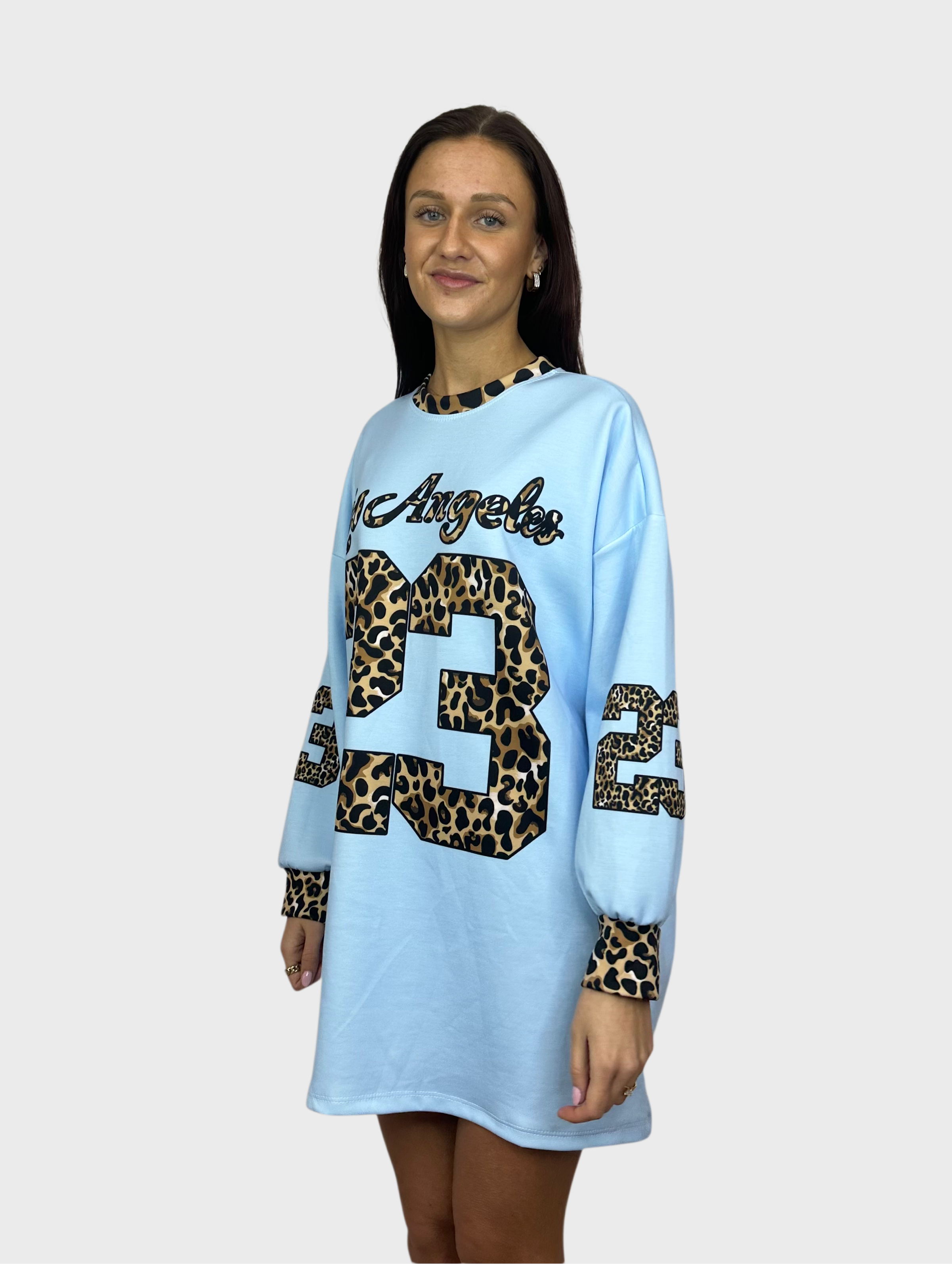 Los Angeles T-Shirt Dress - Blauw