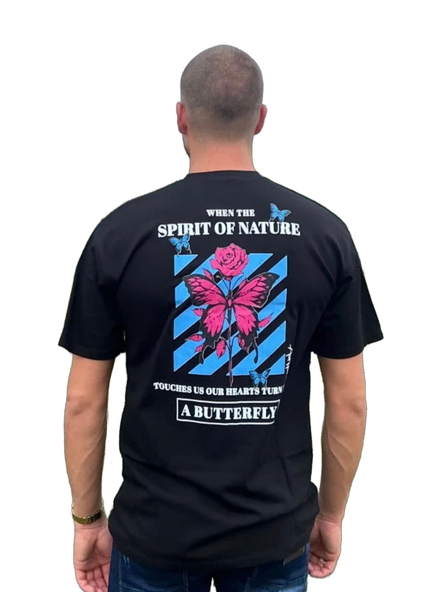 Spirit Butterfly T-Shirt - Zwart