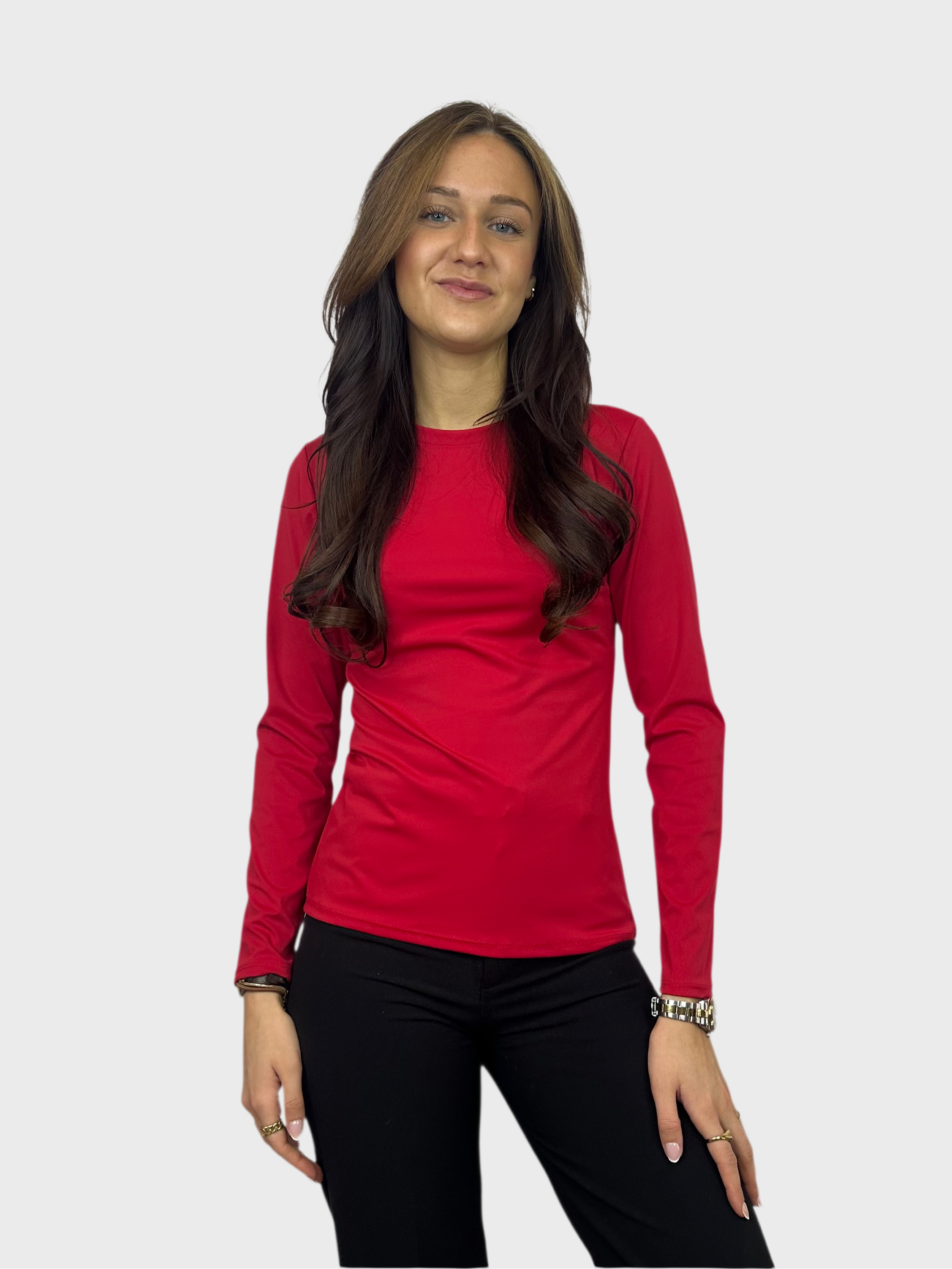 Basic Longsleeve Top - Rood