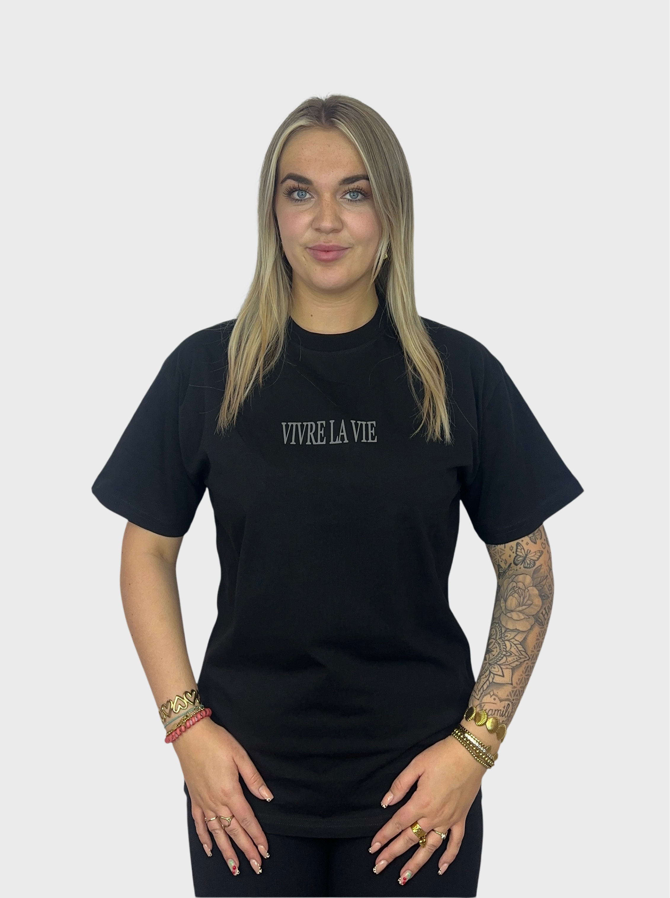 Vivre La Vie T-Shirt - Zwart