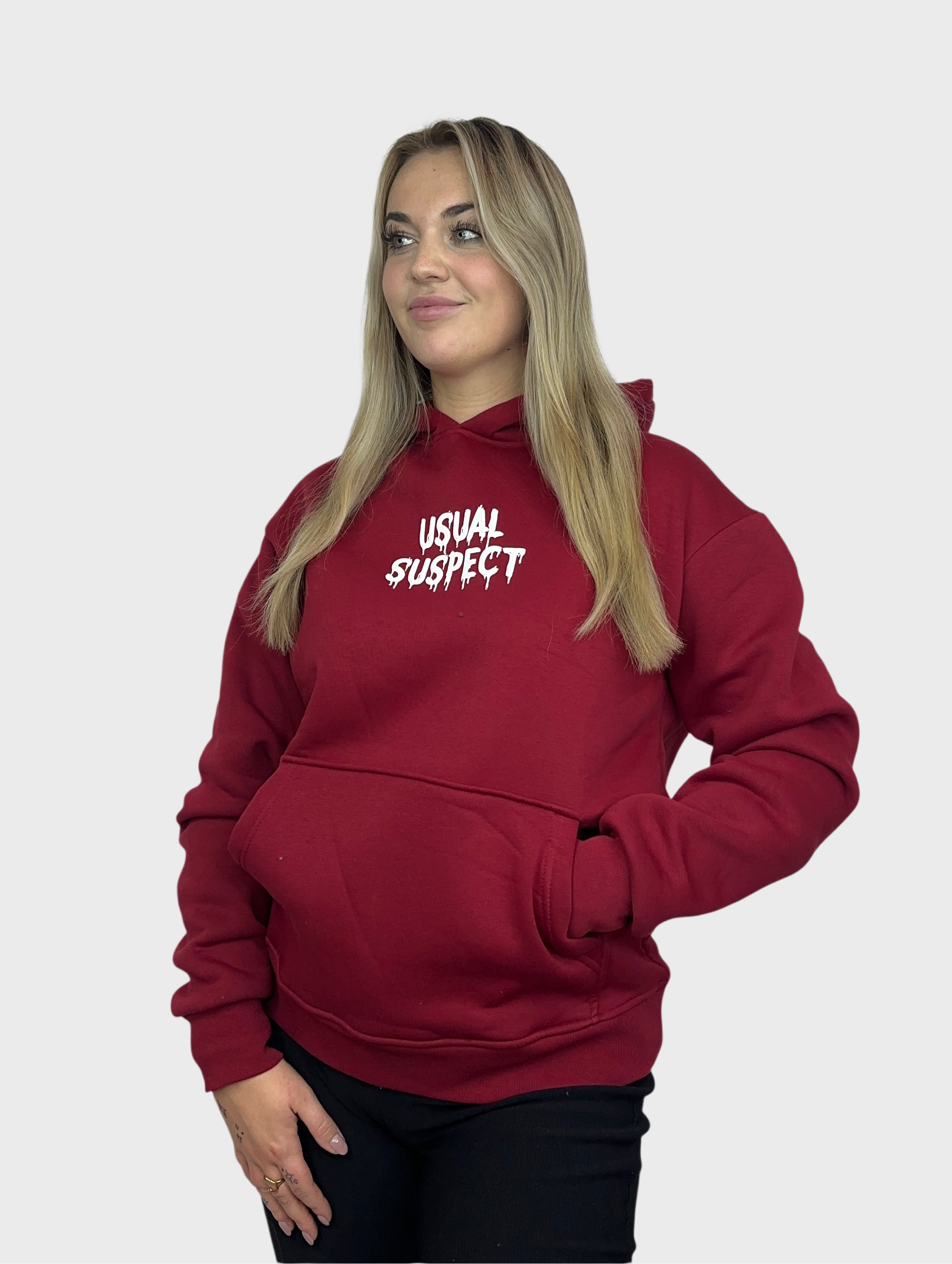 Usual Suspect Hoodie - Burgundy