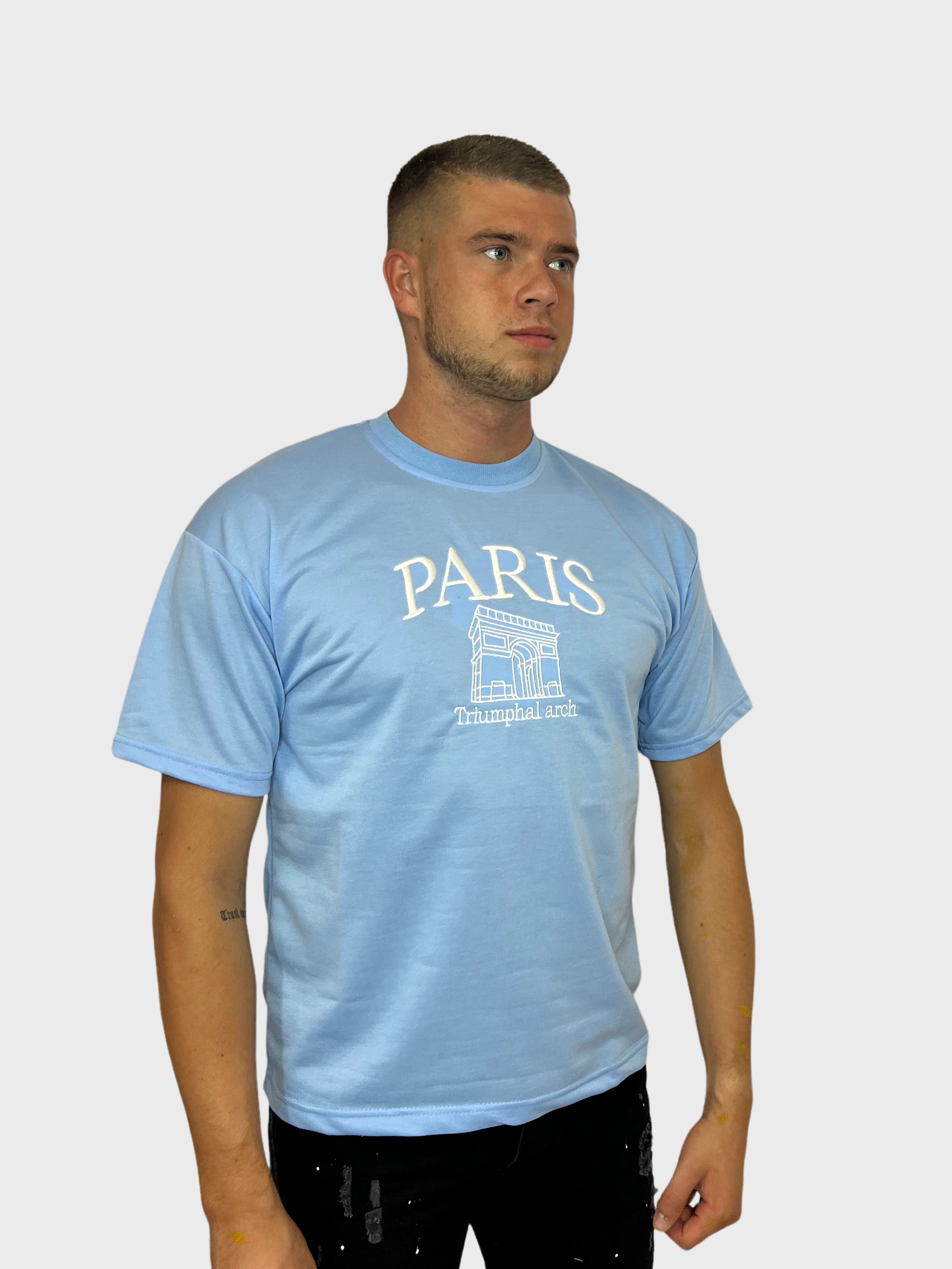 Paris Basic T-Shirt - Baby Blauw