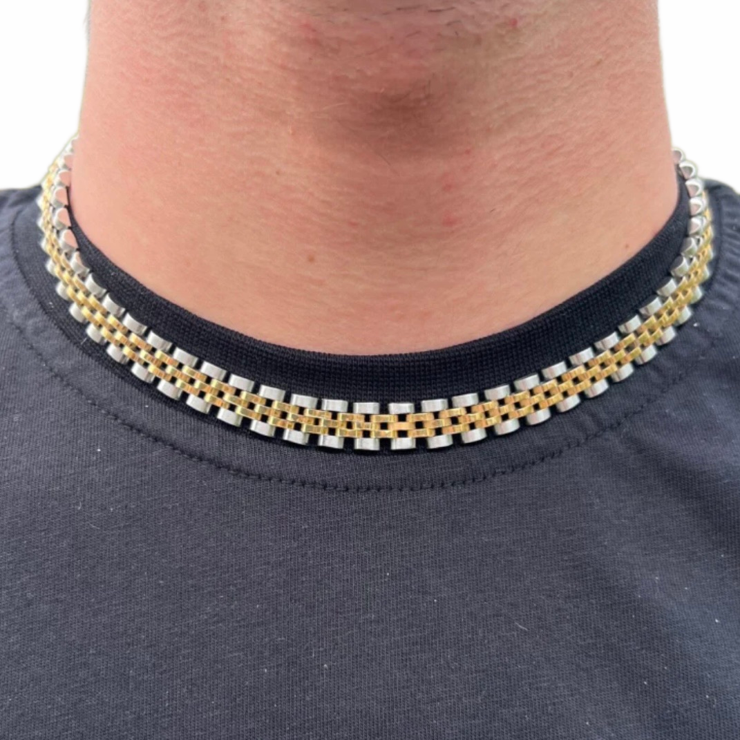 Super Connection Chain Necklace - Goud En Zilver