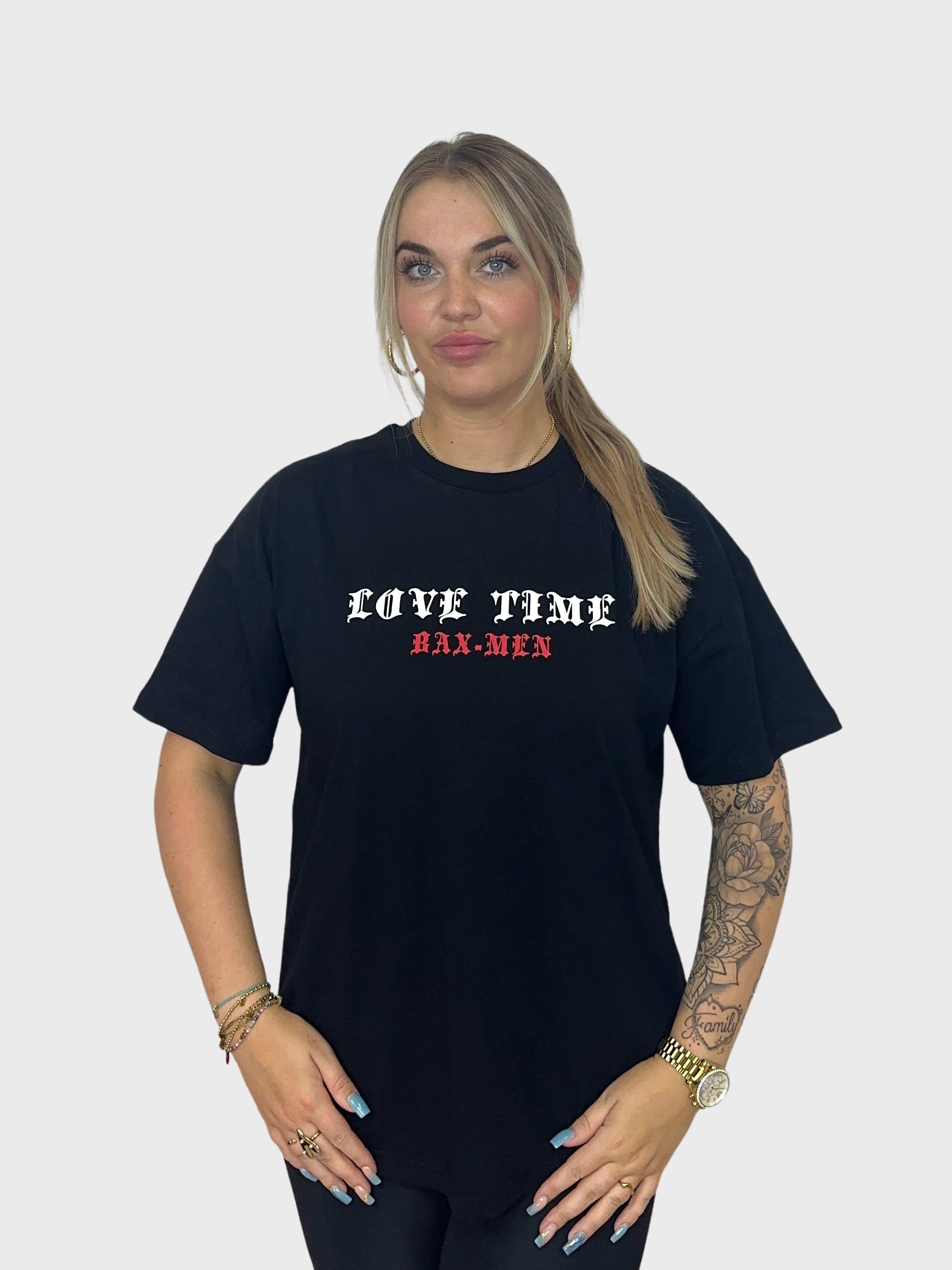 Love Time T-Shirt - Zwart