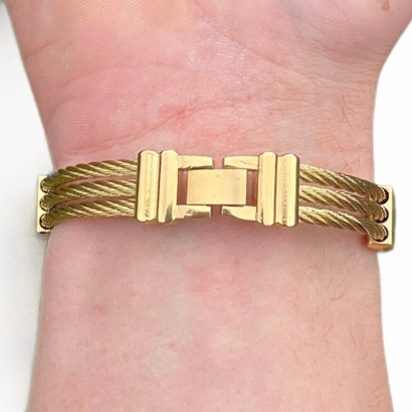 Golden Cross Bracelet - Gold - Flexxfashion Flexxfashion Golden Cross Bracelet - Gold