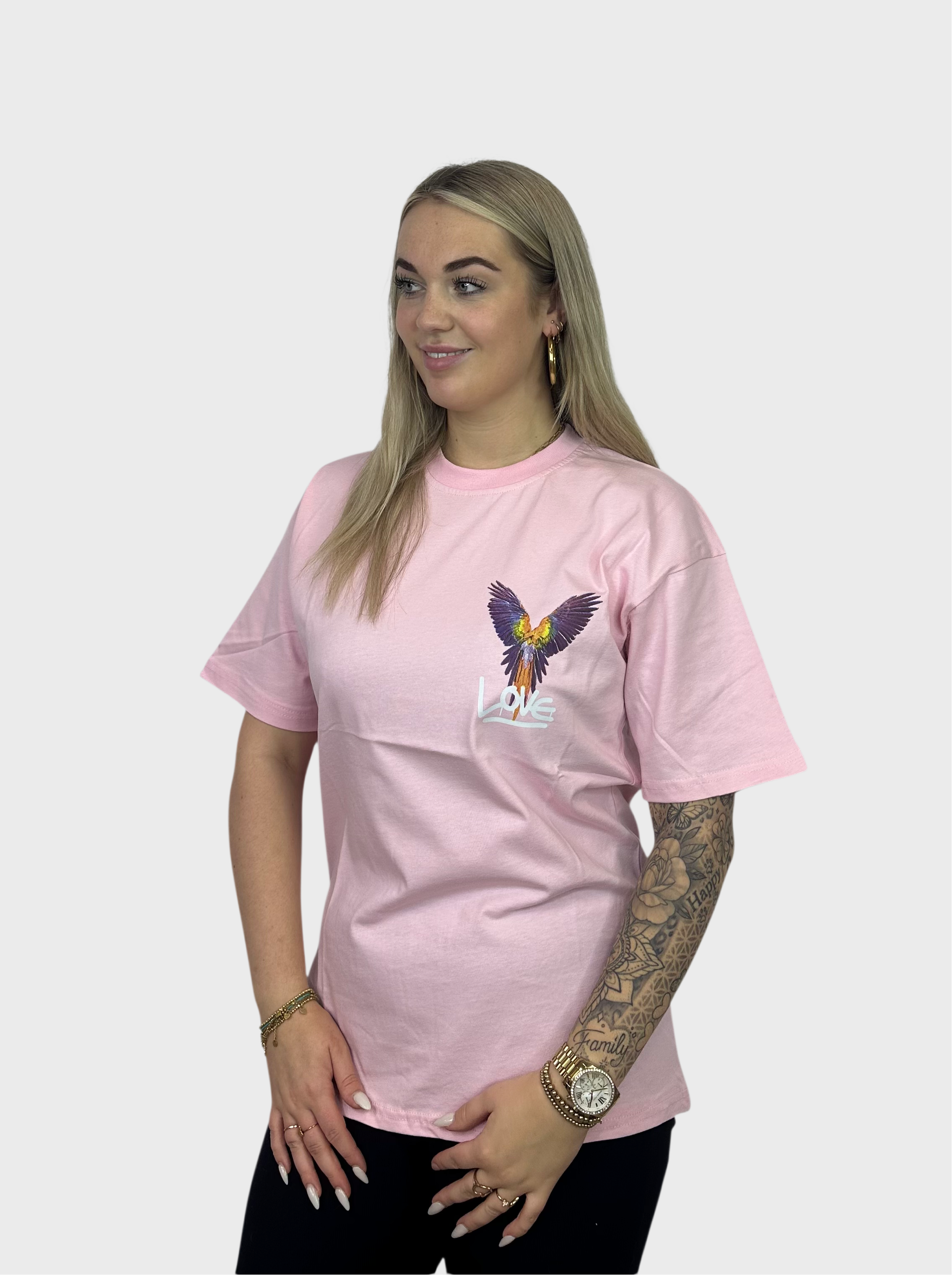 Love Paradise T-Shirt - Roze