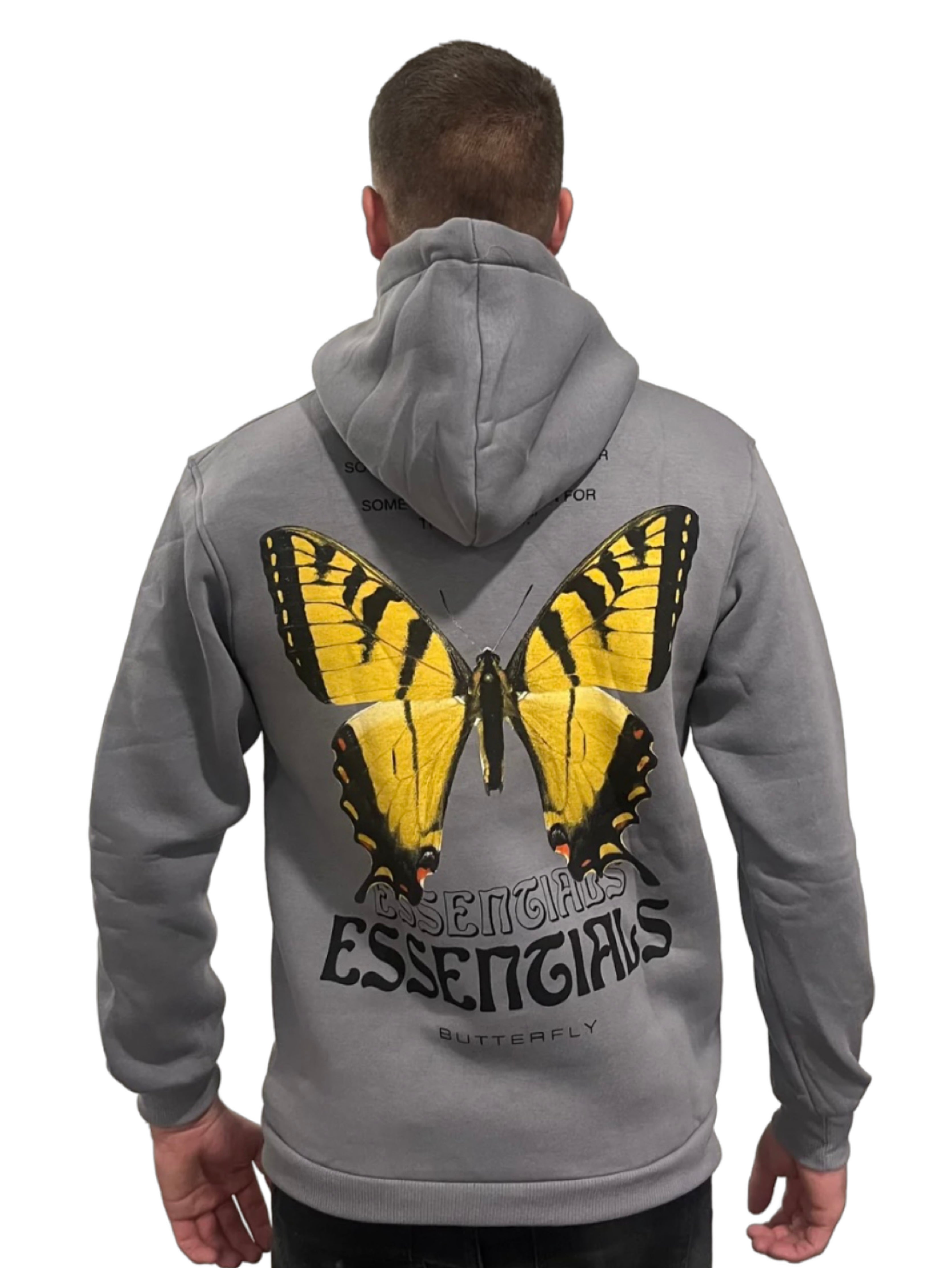 Essengials Butterfly Hoodie - Grijs - Flexxfashion Flexxfashion Essengials Butterfly Hoodie - Grijs